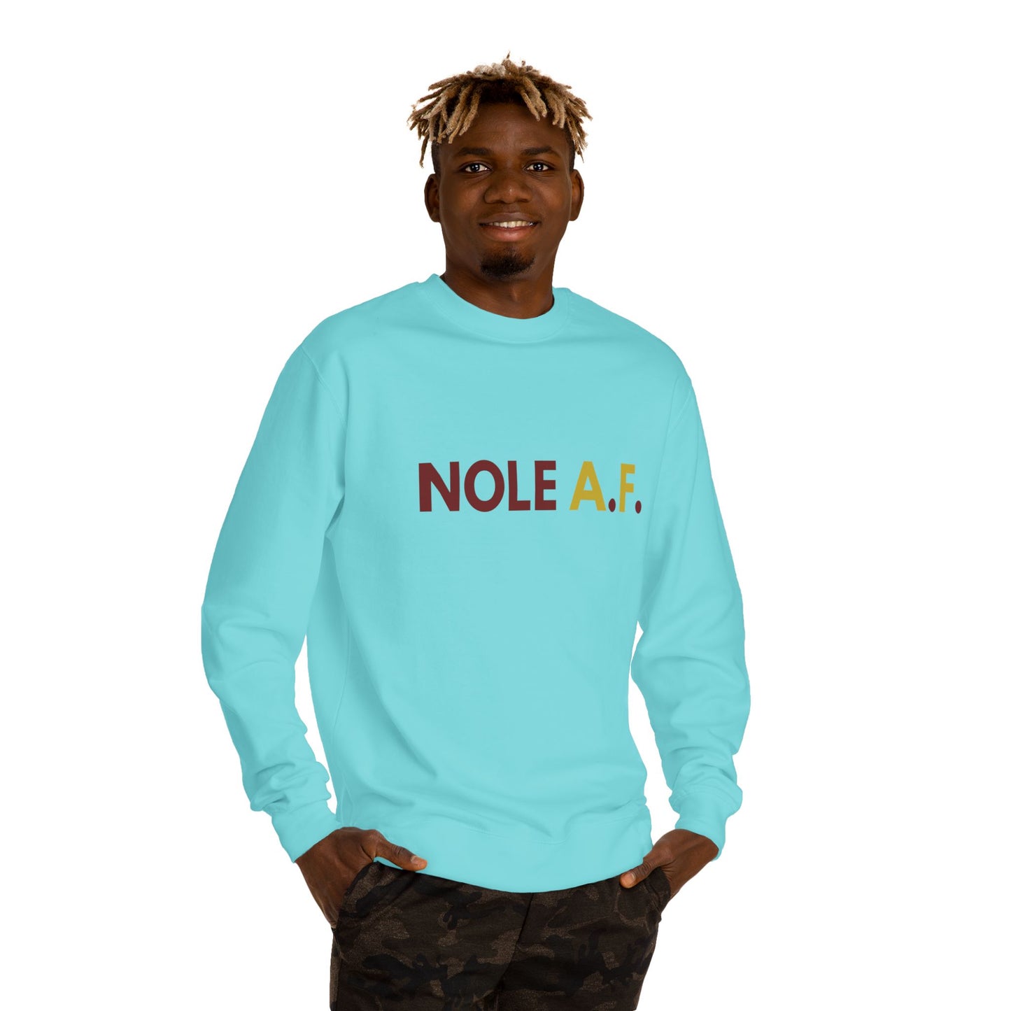 Gameday - "NOLE A.F."  Unisex Crew Neck Sweatshirt