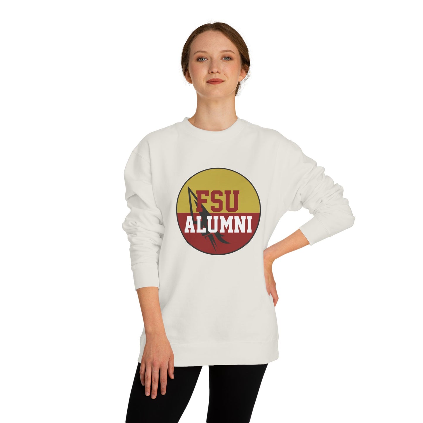 Gameday - "FSU ALUMNI Button" Unisex Crew Neck Sweatshirt