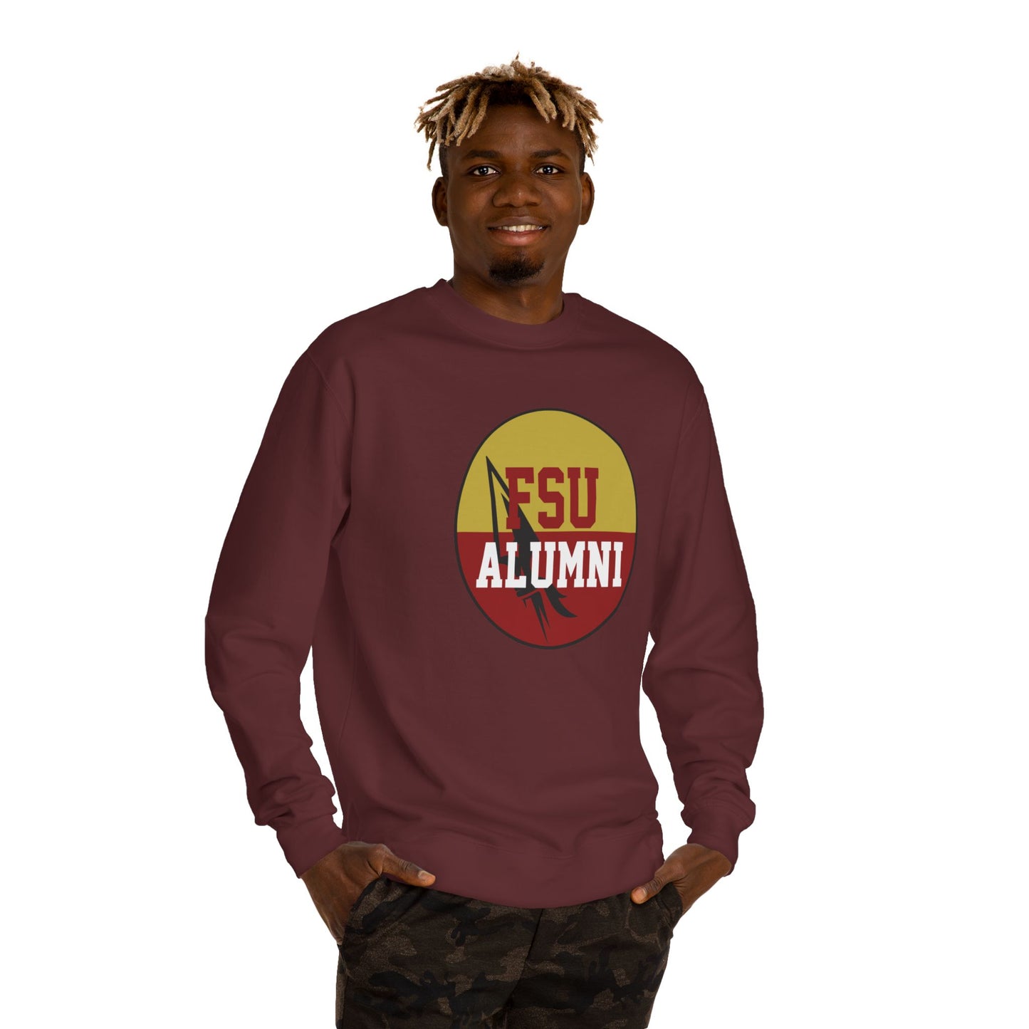 Gameday - "FSU ALUMNI Button" Unisex Crew Neck Sweatshirt