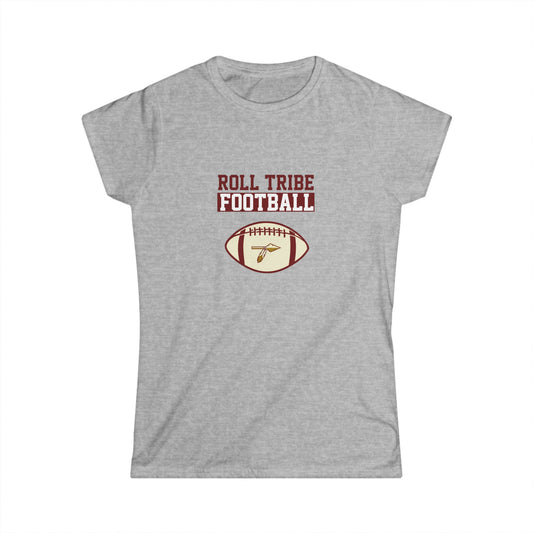 Roll Tribe Sports - "Football" Women's Soft T-Shirt