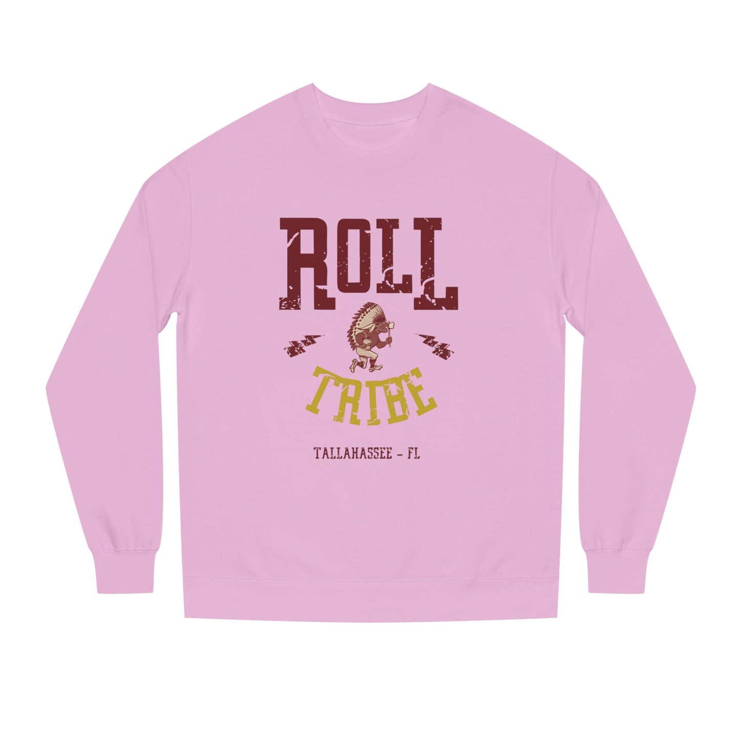 Roll Tribe "Cartoon Indian" Unisex Crew Neck Sweatshirt