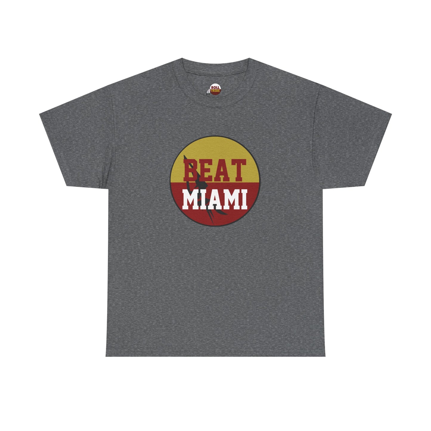 Gameday - "BEAT MIAMI" Button Unisex Heavy Cotton Tee