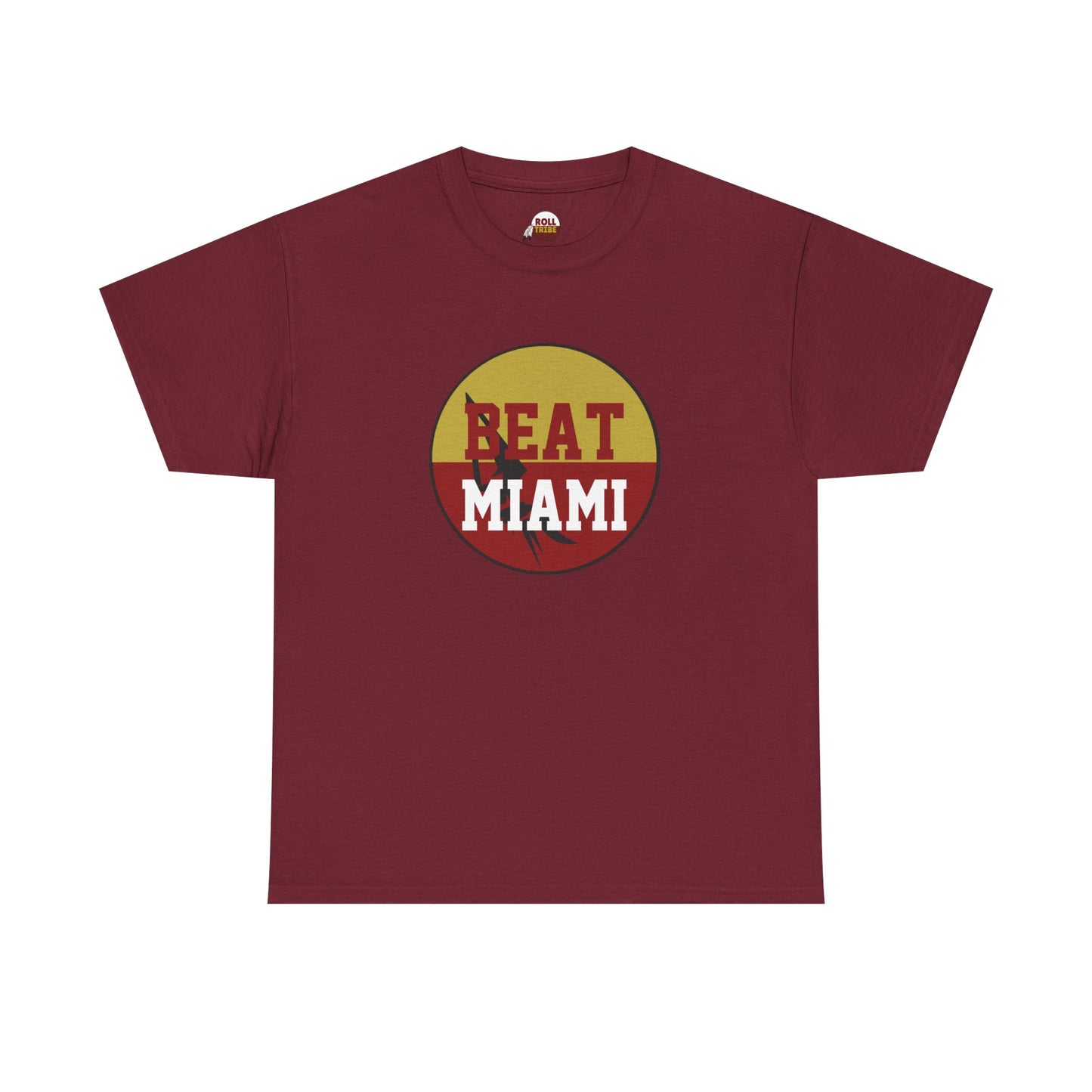 Gameday - "BEAT MIAMI" Button Unisex Heavy Cotton Tee