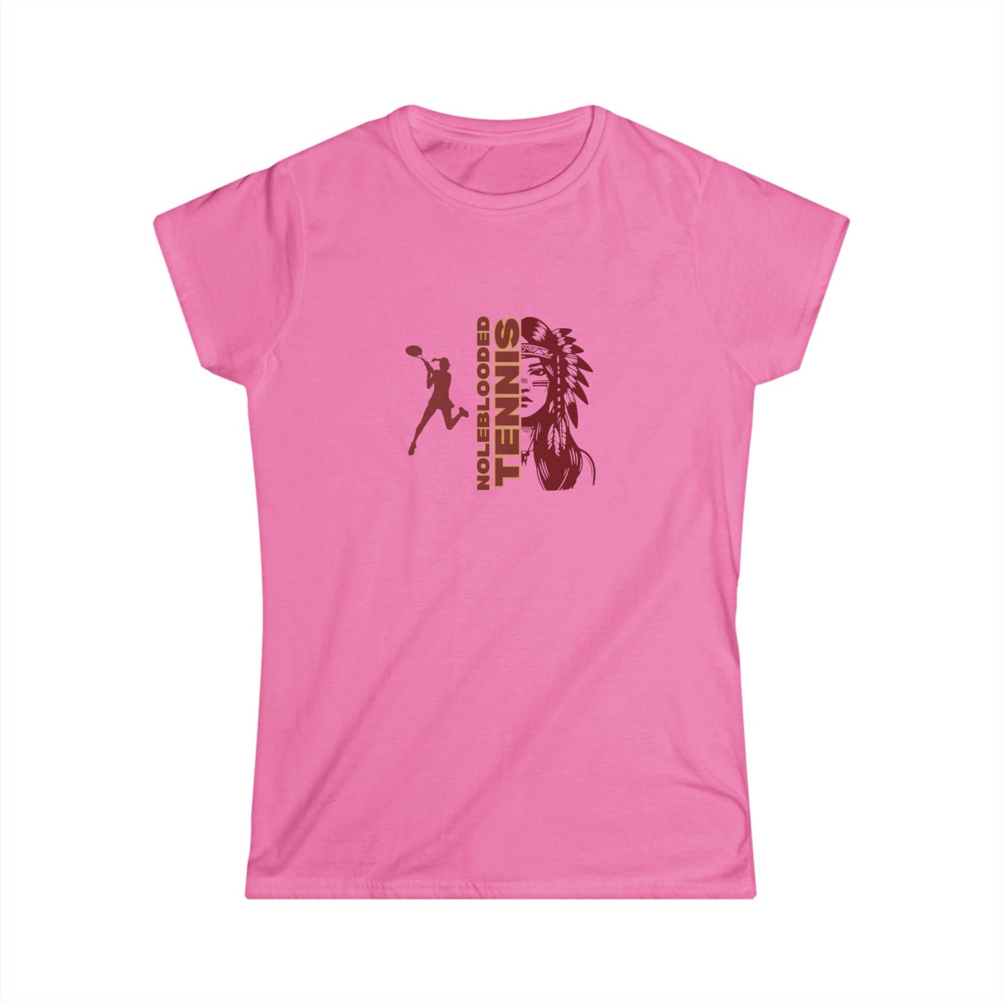 Women's Tennis Tribe Softstyle Tee - Playful Sports Graphic Shirt