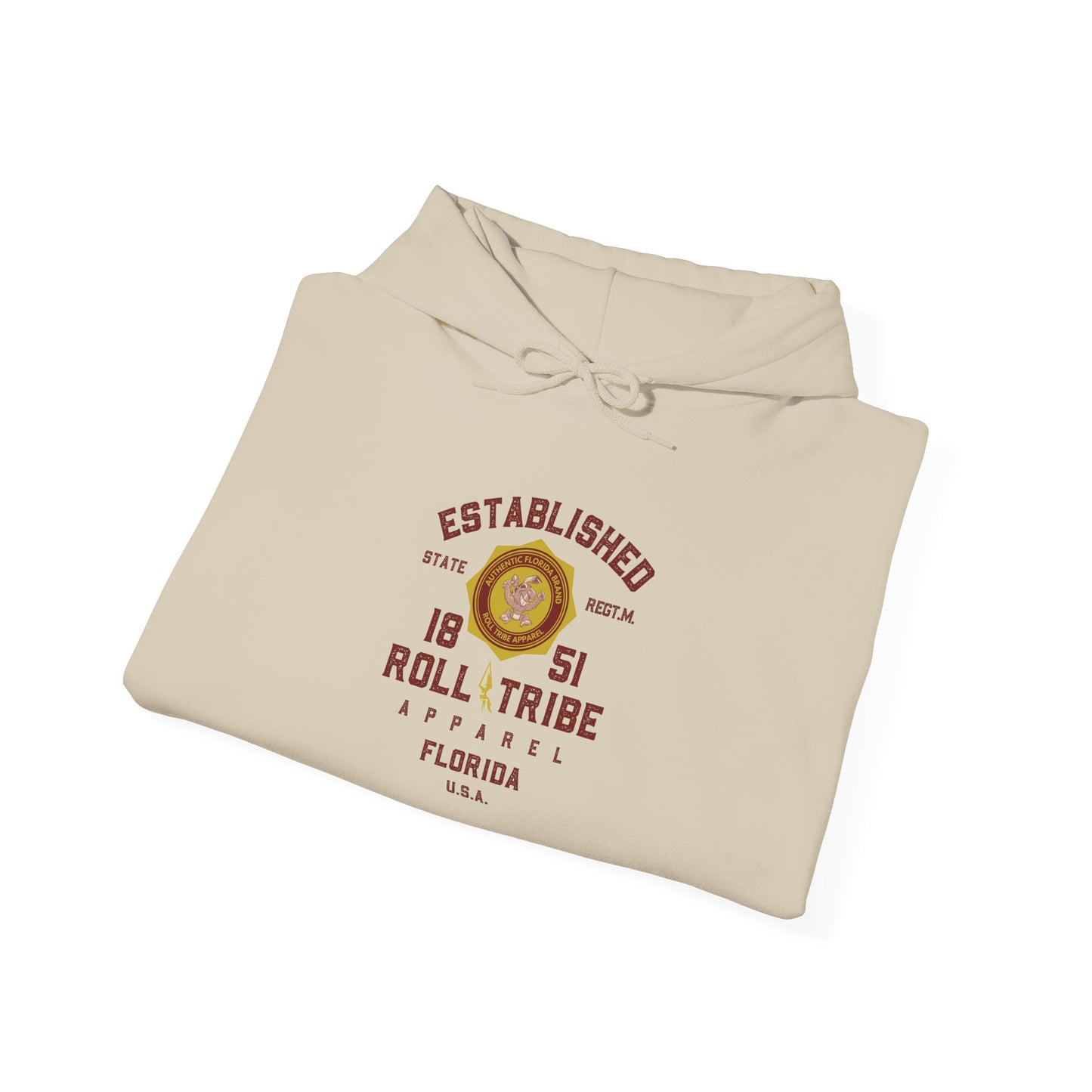 Roll Tribe - "Established 1851 Badge" Hooded Sweatshirt