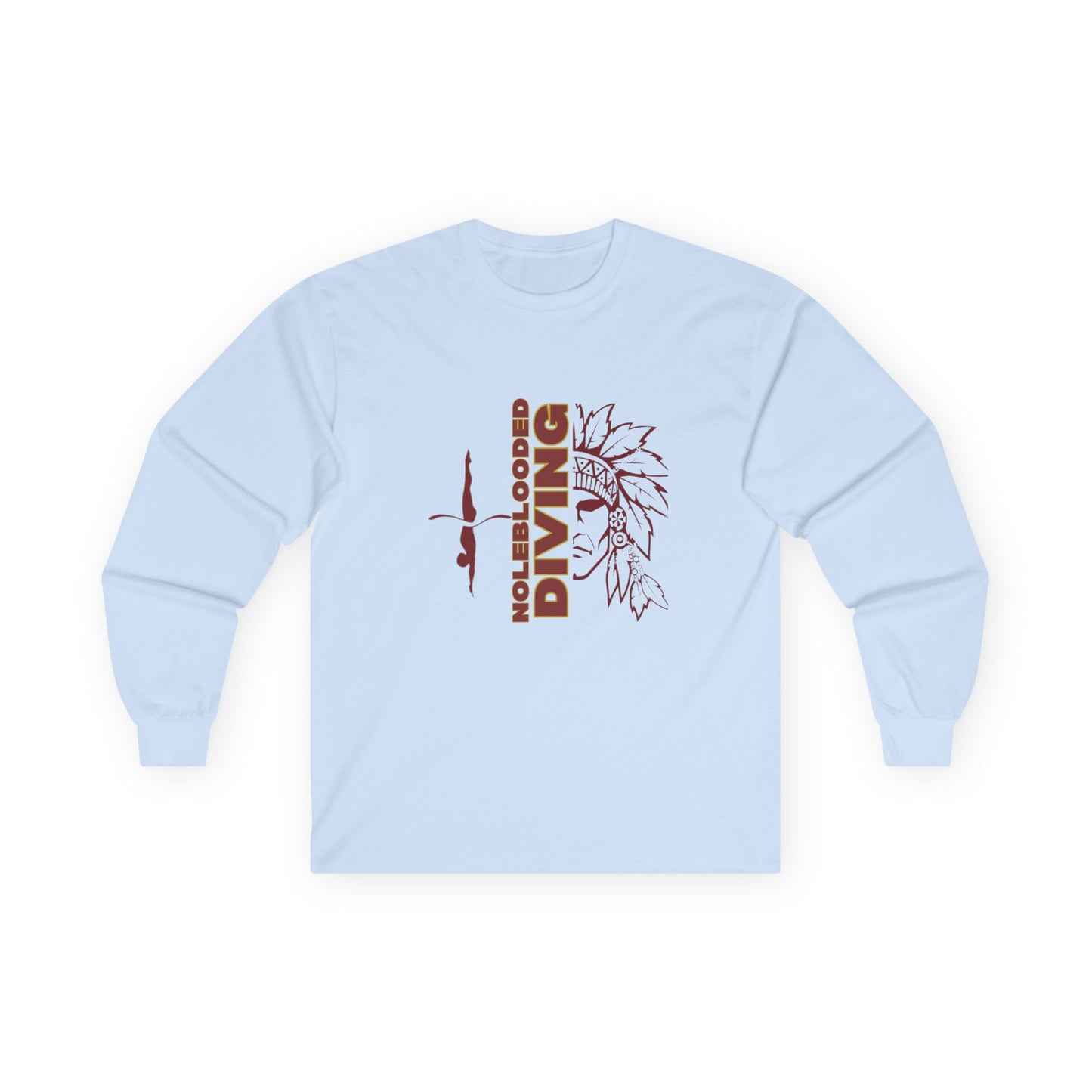 Noleblooded Athletics - Diving Unisex Double-Sided, Long Sleeve Tee