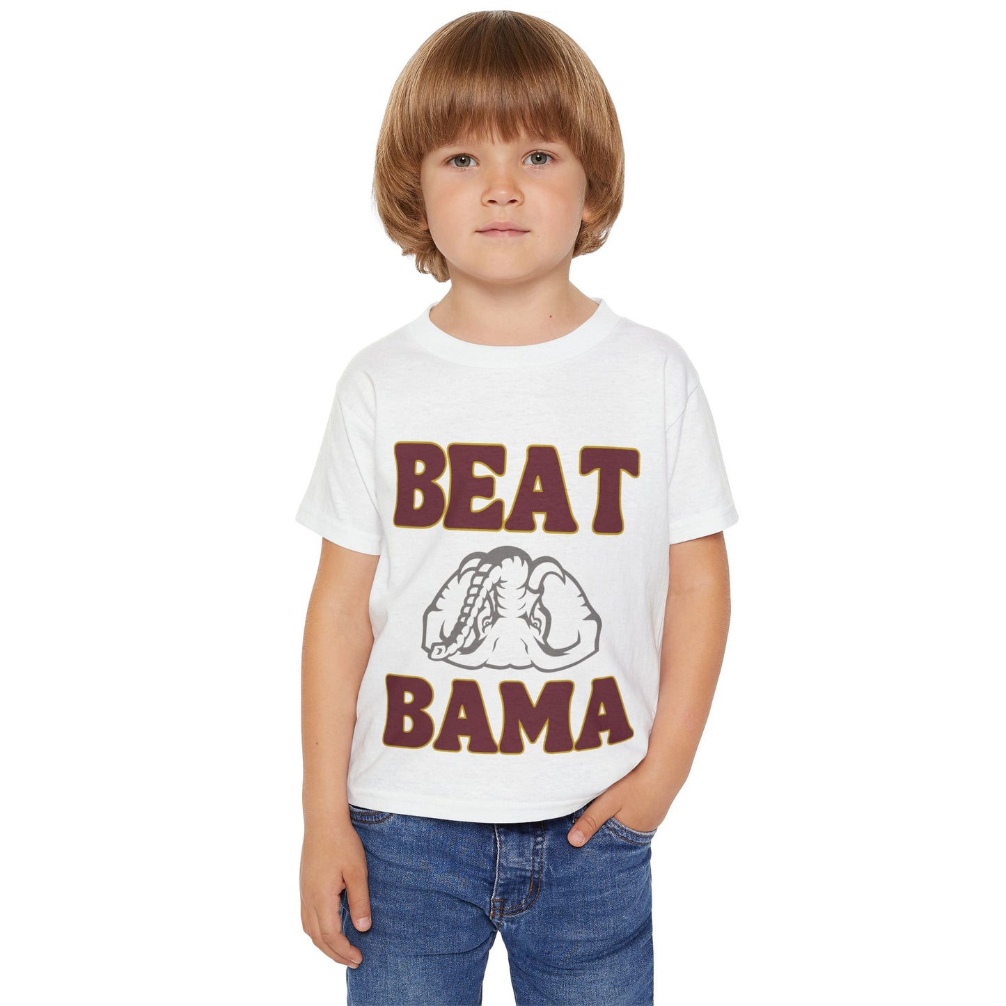 Roll Tribe -"Beat Bama" Upside Down Elephant Toddler T-Shirt