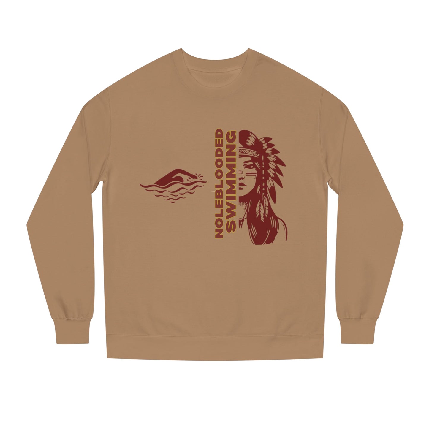 Noleblooded Athletics - Ladies Swimming Unisex Double-Sided, Crew Neck Sweatshirt