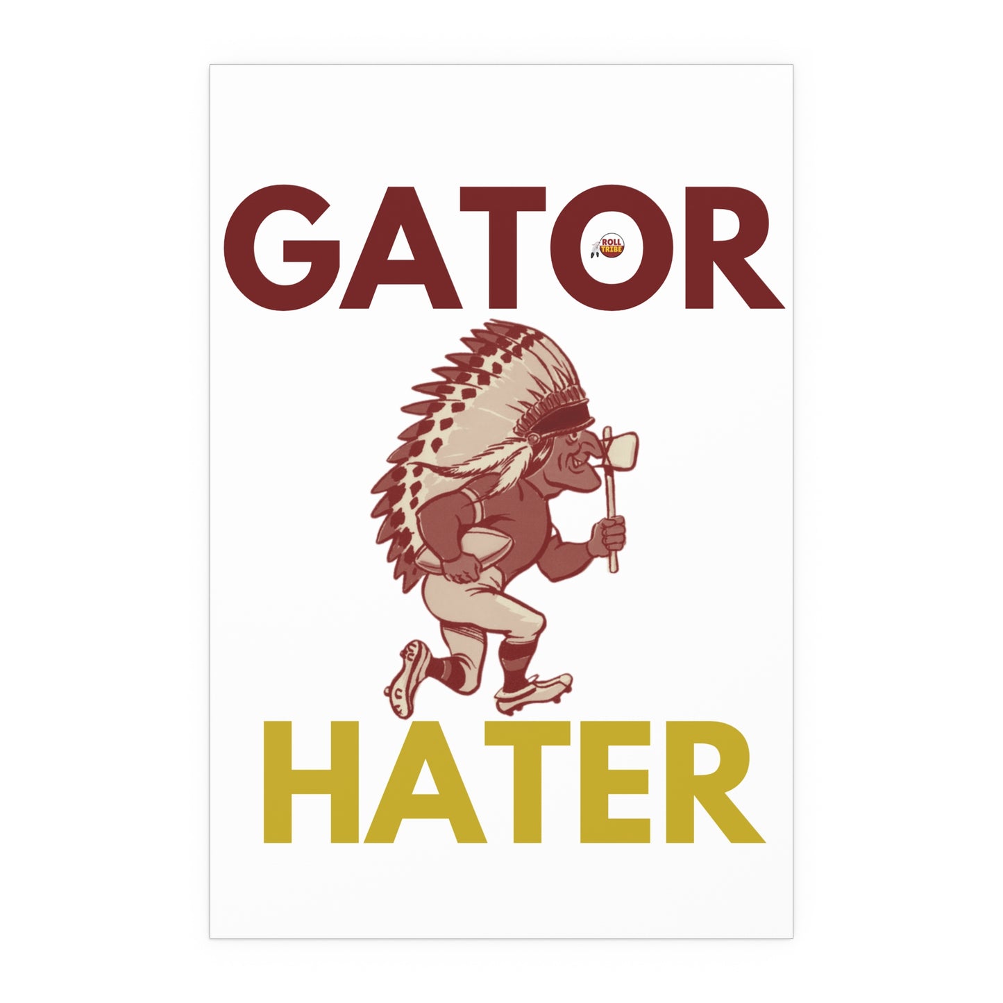 Gator Hater Silk Poster – Vibrant Indoor/Outdoor Wall Art for Gator Enthusiasts