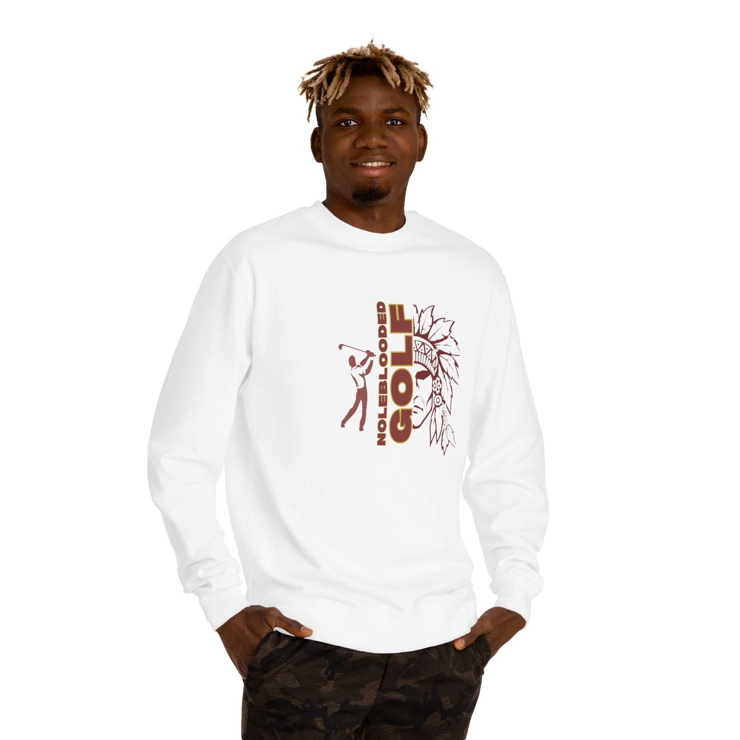 Noleblooded Athletics - Golf Unisex Double-Sided, Crew Neck Sweatshirt