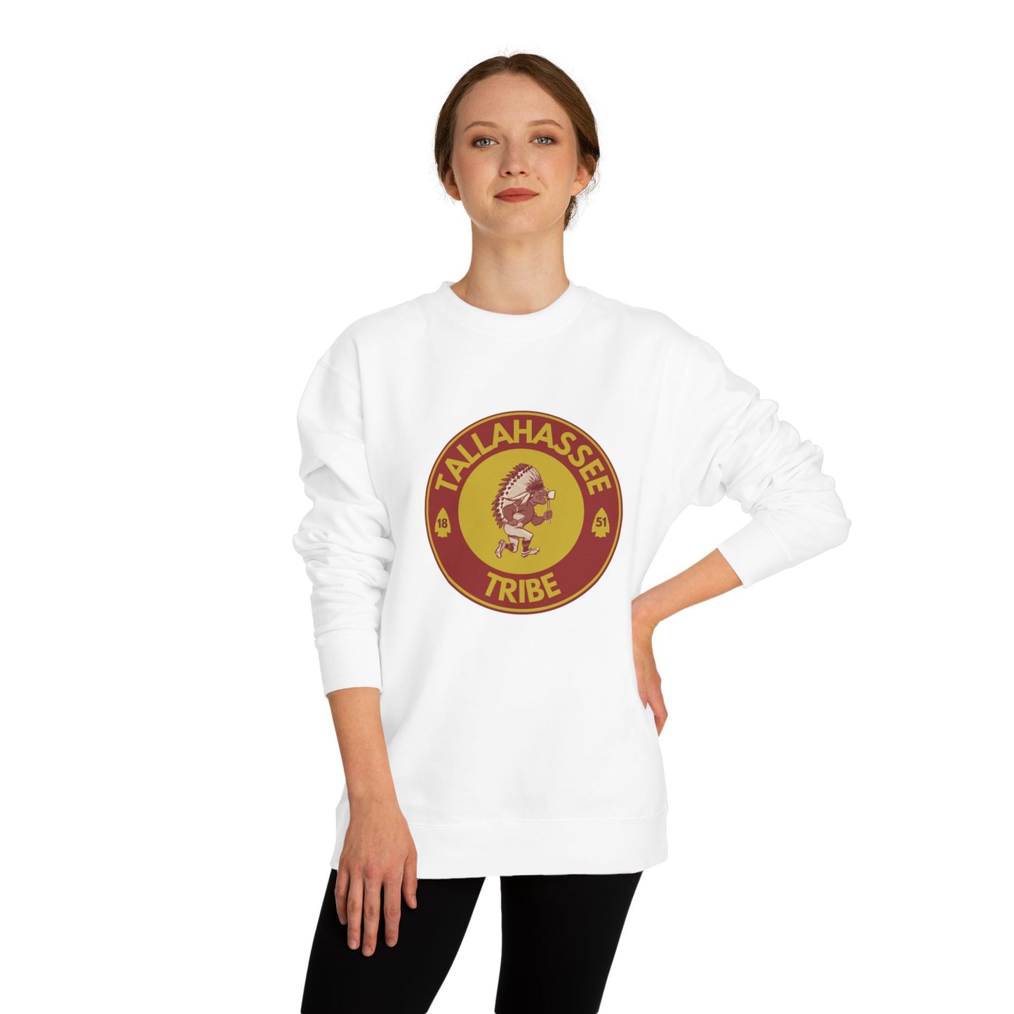 Roll Tribe :Tallahassee Tribe" Double-Sided, Unisex Crew Neck Sweatshirt
