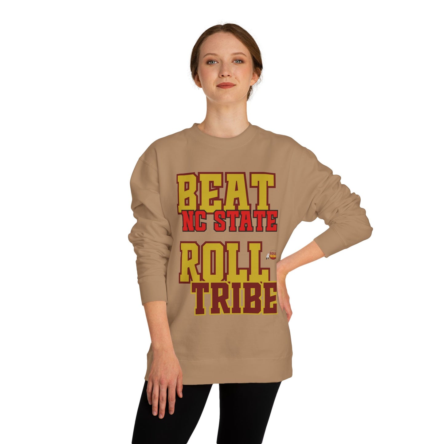 Roll Tribe "Beat NC State" - Unisex Crew Neck Sweatshirt