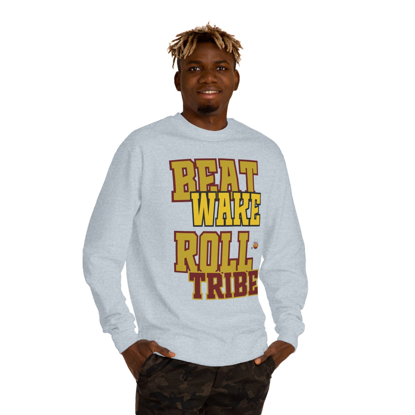 Roll Tribe "Beat Wake" Unisex Crew Neck Sweatshirt