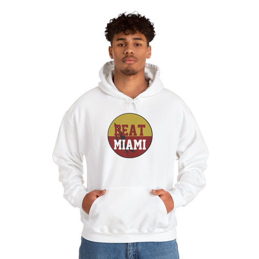 Gameday - "BEAT MIAMI" Button Unisex Heavy Blend Hoodie