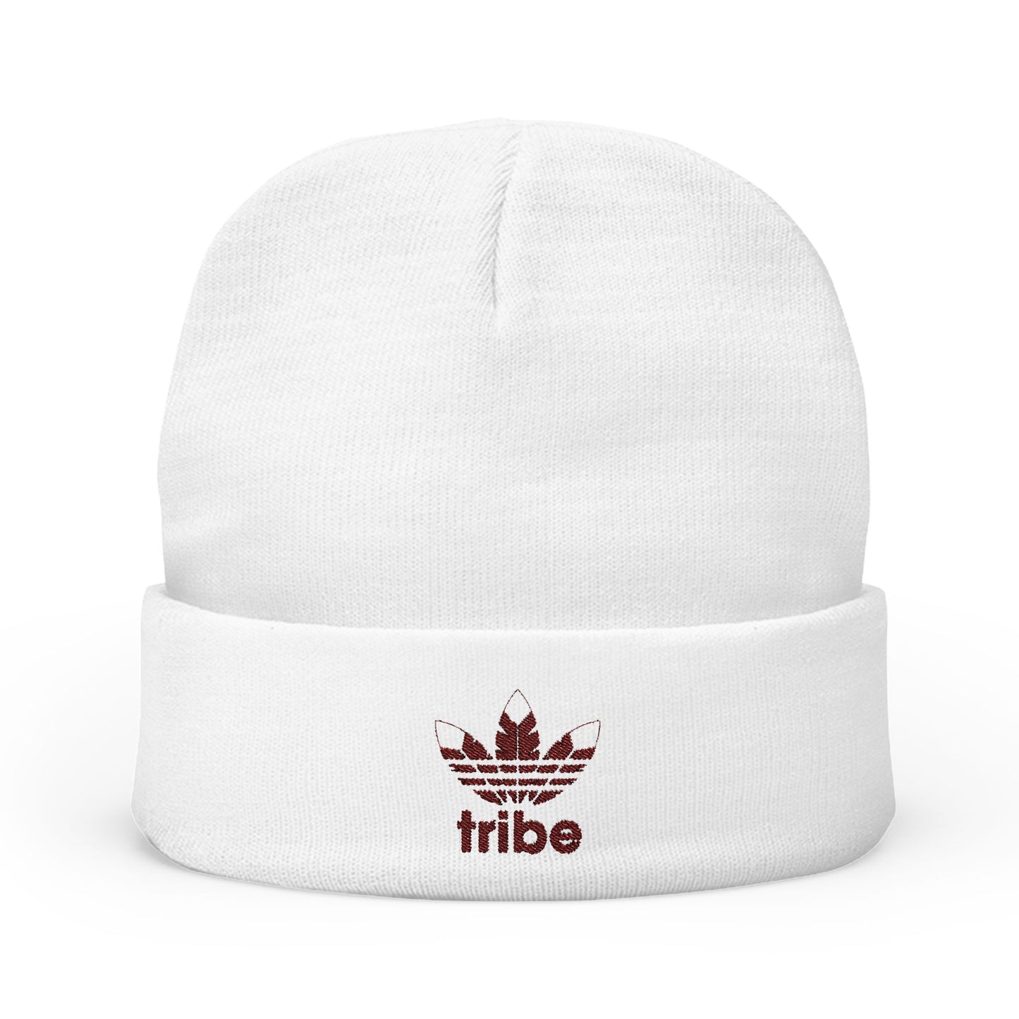 3 Feathers "Tribe" Embroidered Knit Beanie