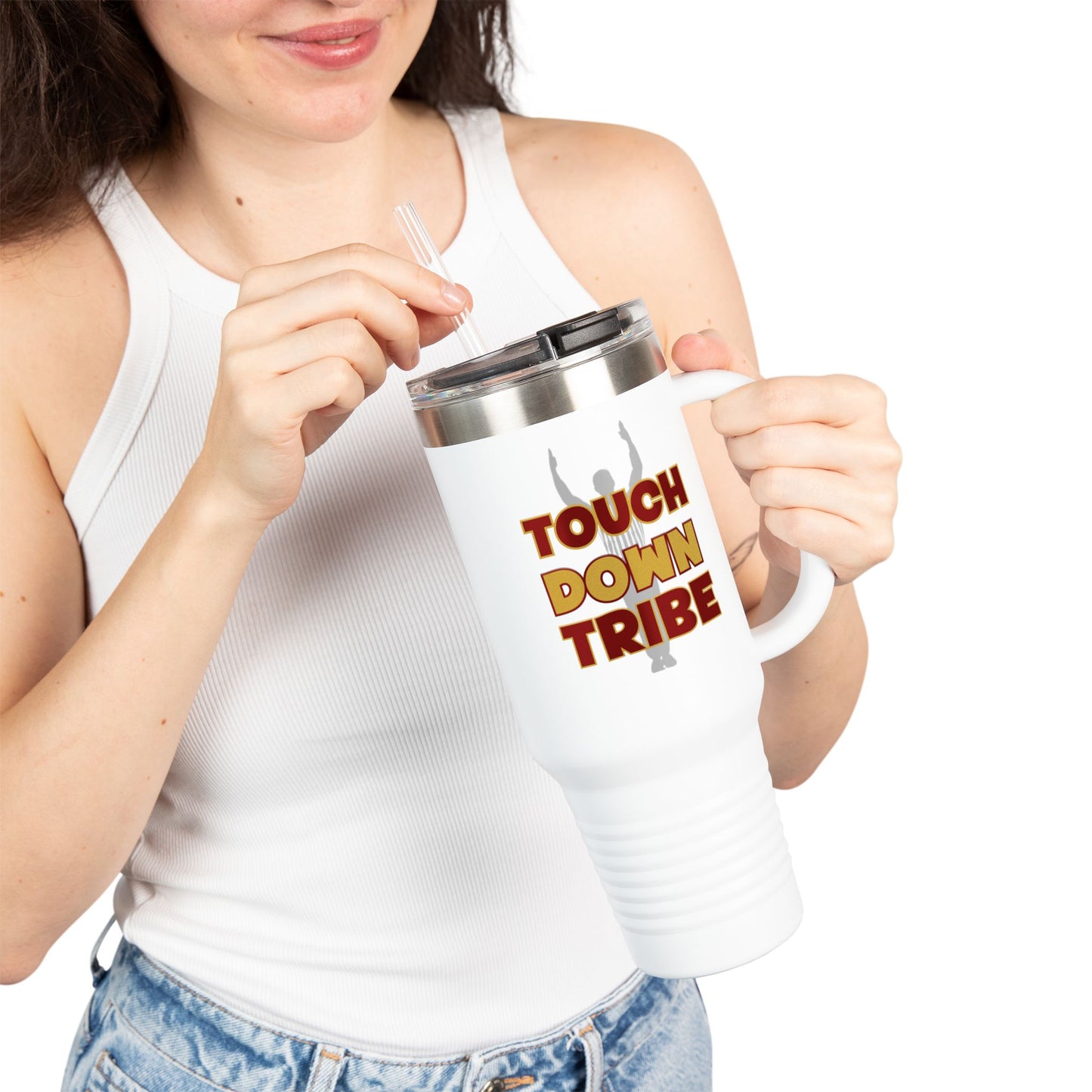 Gameday - "Touch Down Tribe" Insulated Travel Mug - 40oz