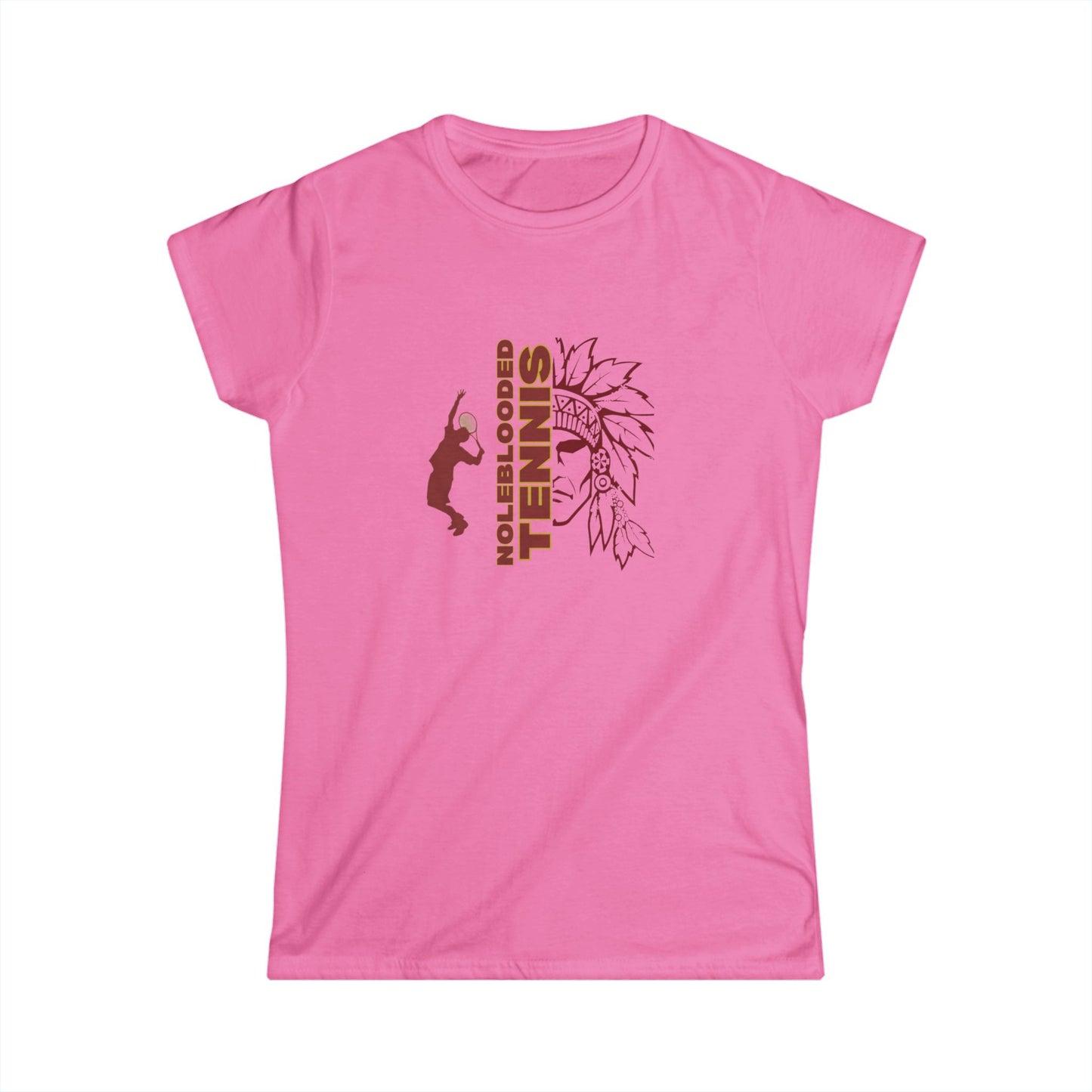 Noleblooded Athletics - Tennis Women's Double-Sided, Softstyle Tee