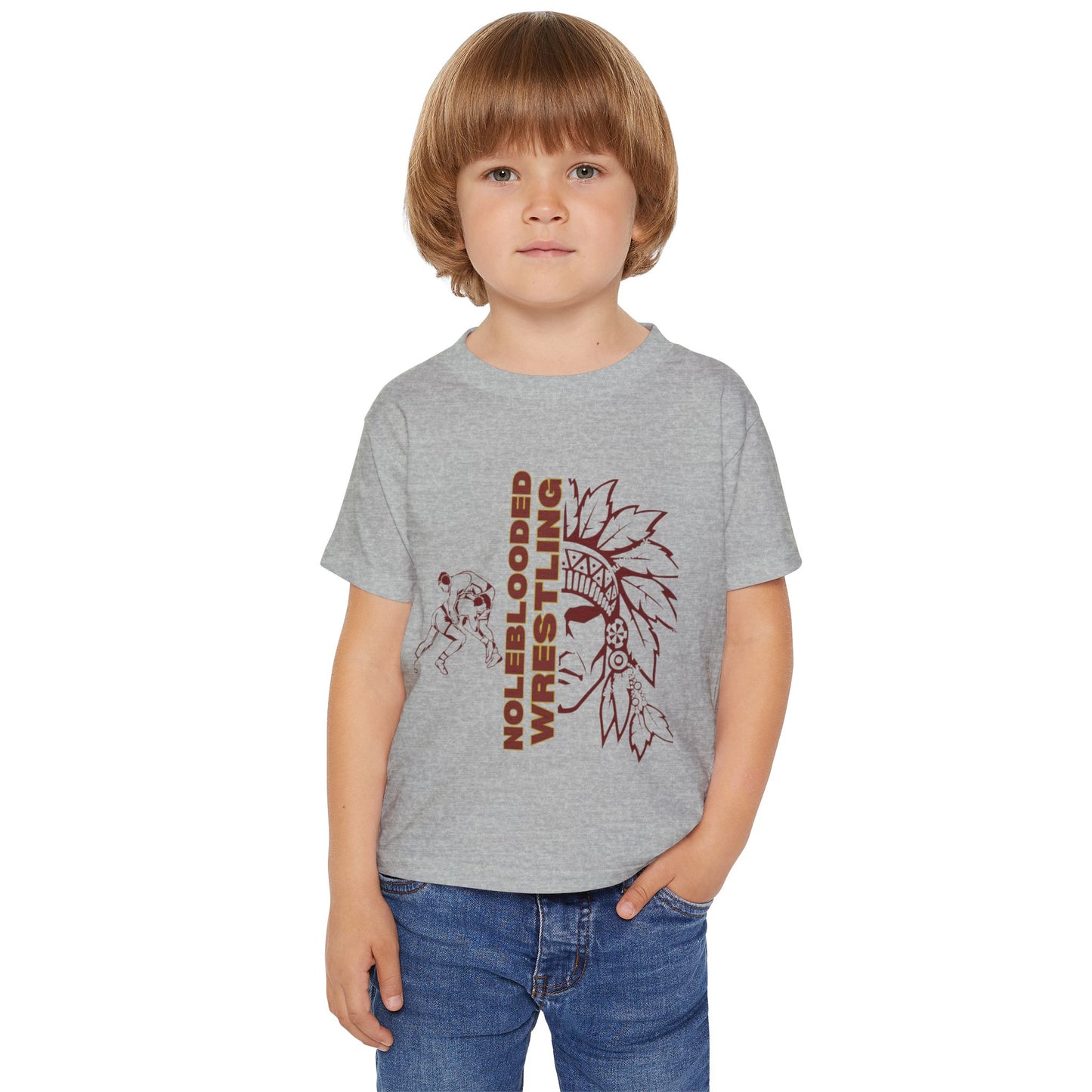 Noleblooded Athletics Wrestling Toddler T-Shirt