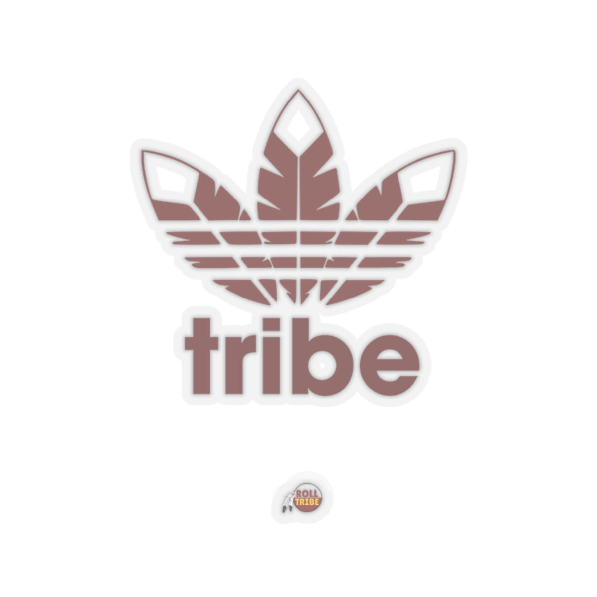 Tribe Leaf Kiss-Cut Stickers - Trendy Vinyl Decals for Laptops & Water Bottles