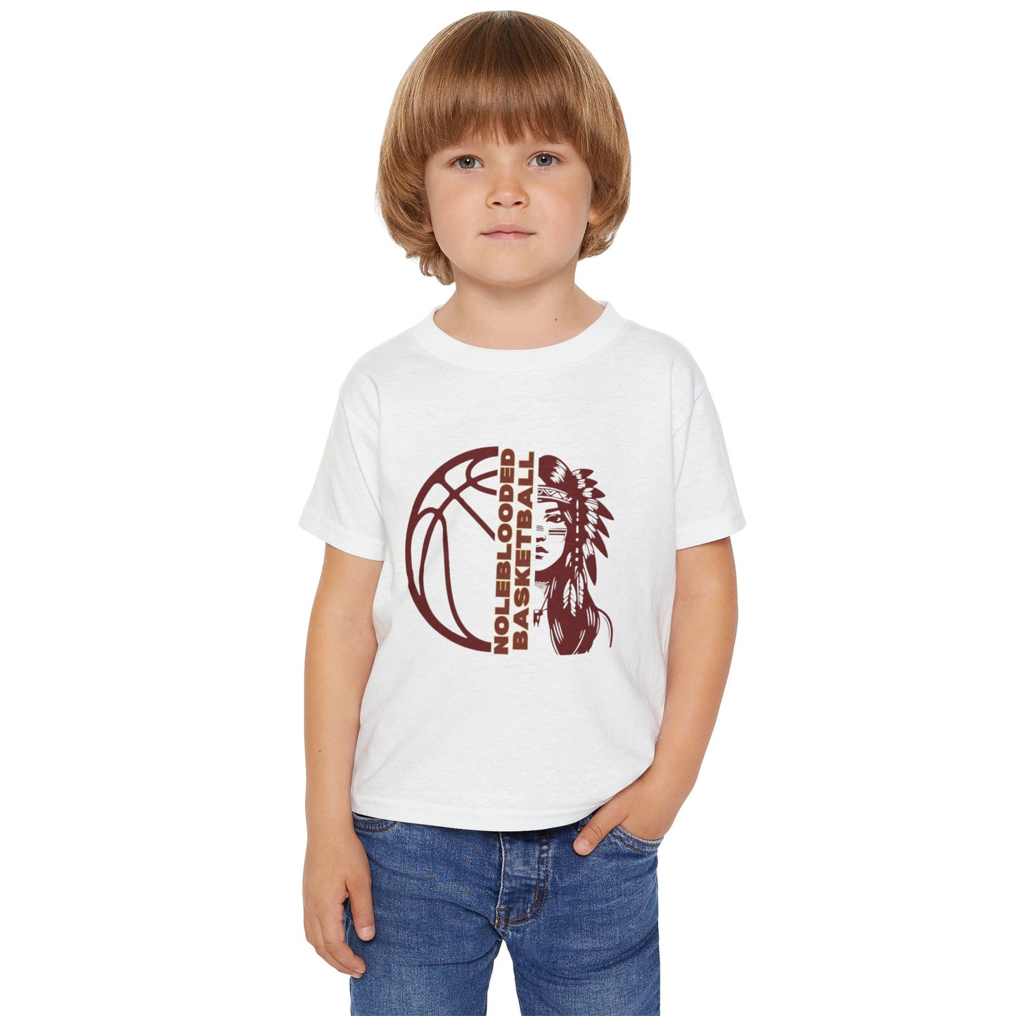 Noleblooded Athletics - Ladies Basketball Double-Sided, Toddler T-Shirt