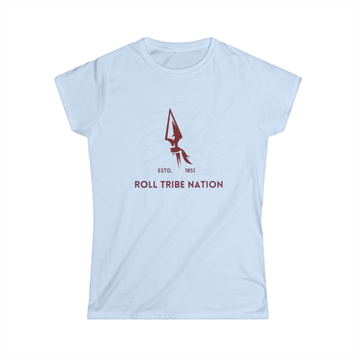 Roll Tribe Nation, Big Chief Women's Softstyle Tee