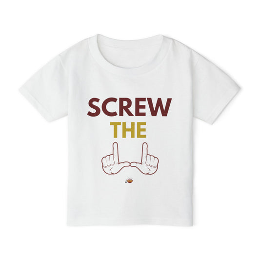 Funny Toddler T-Shirt - "Screw The" Graphic Tee for Kids