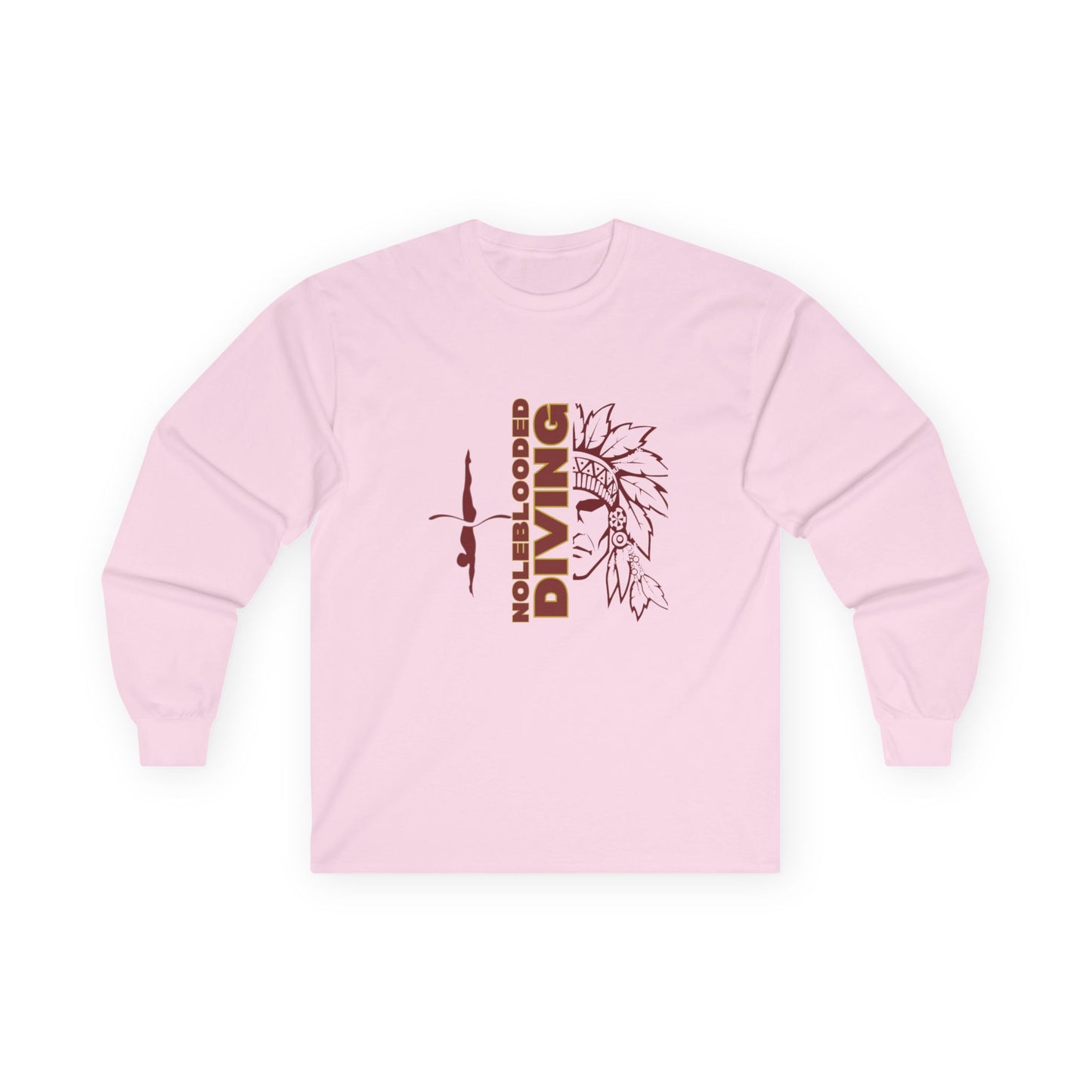 Noleblooded Athletics - Diving Unisex Double-Sided, Long Sleeve Tee