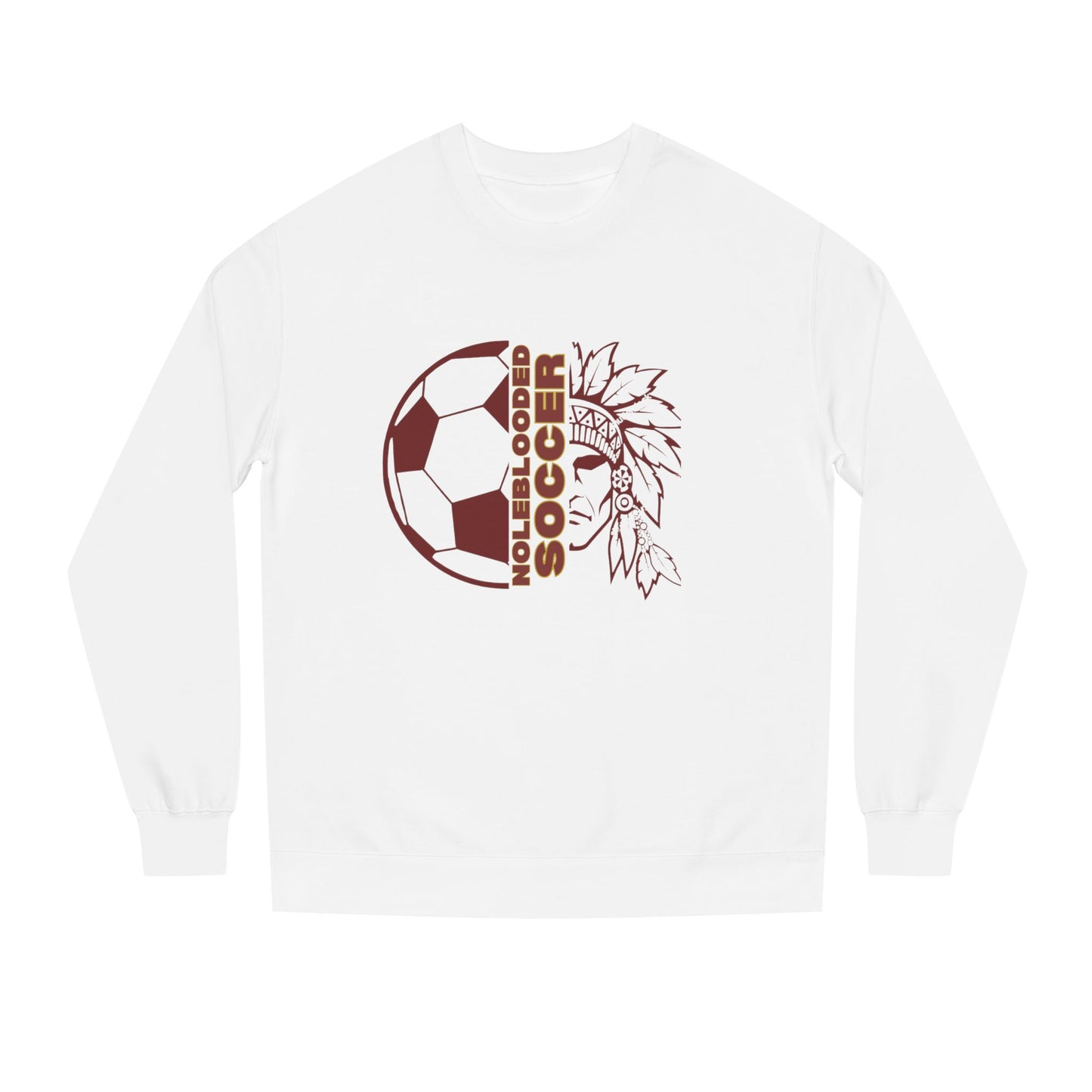 Noleblooded Athletics - Soccer Unisex Crew Double-Sided, Neck Sweatshirt