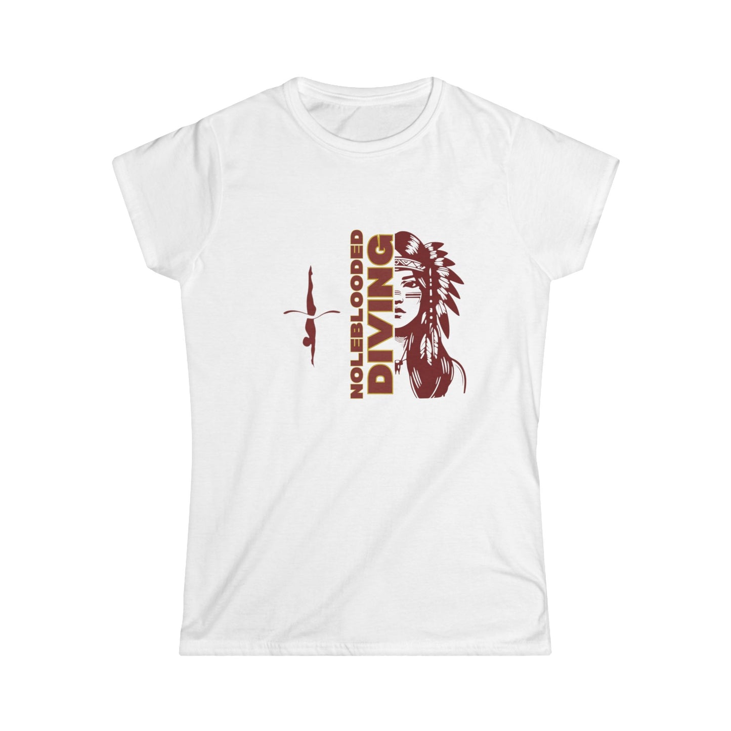 Noleblooded Athletics - Ladies Diving Women's Double-Sided, Softstyle Tee