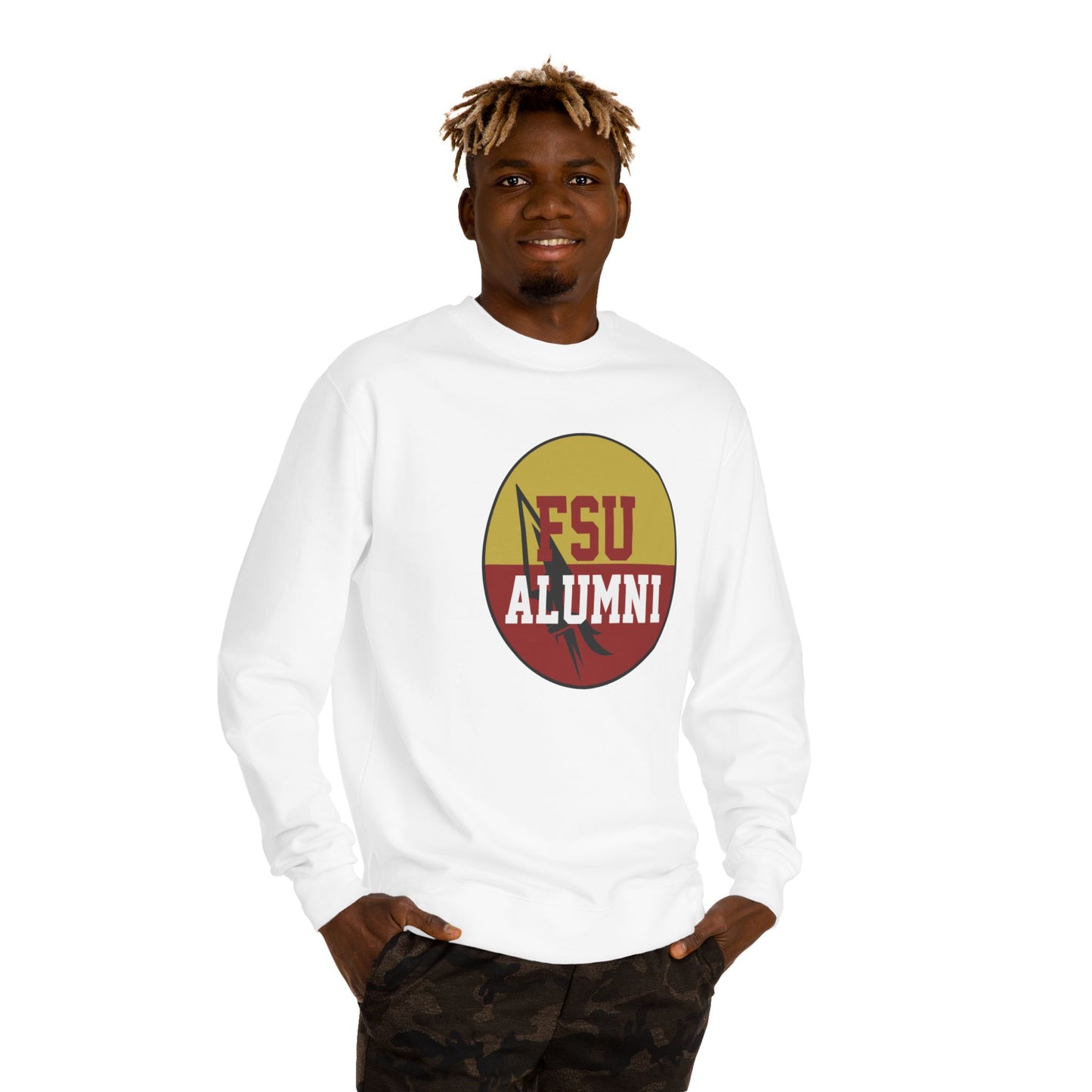 Gameday - "FSU ALUMNI Button" Unisex Crew Neck Sweatshirt