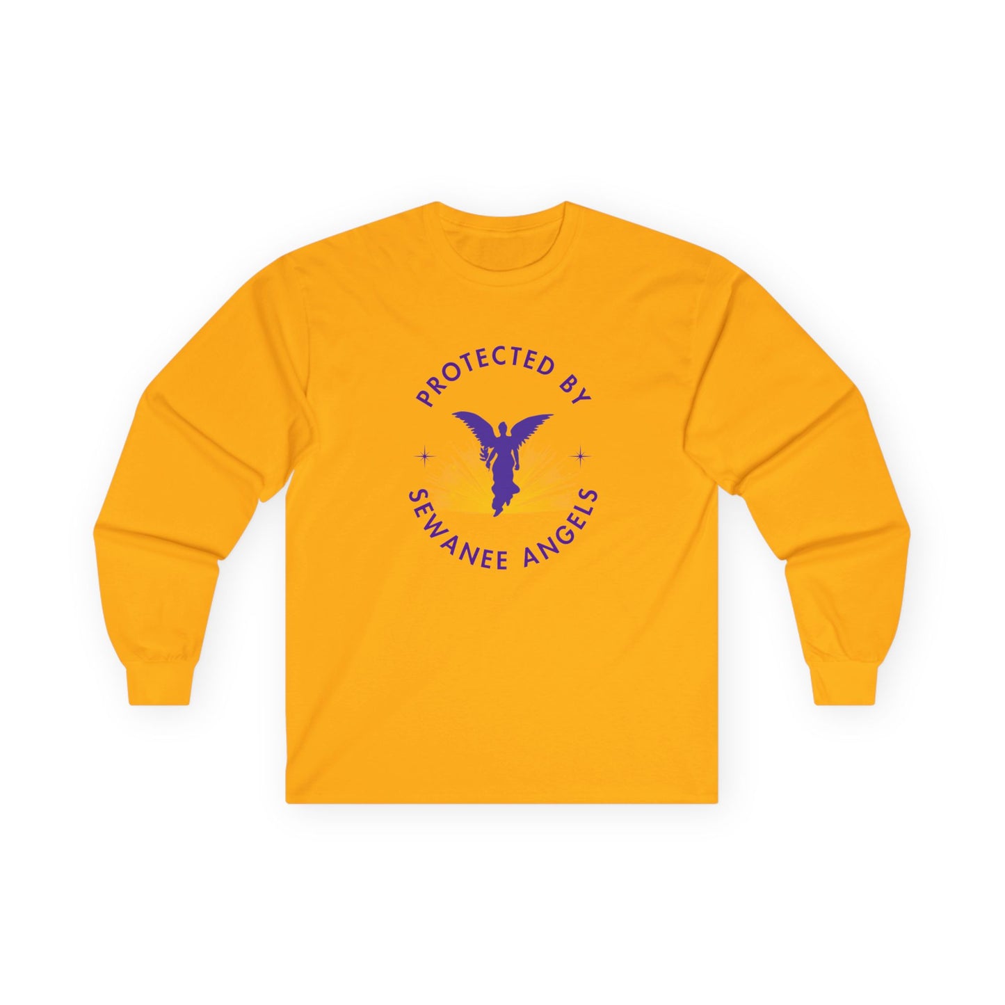 "Protected by Sewanee Angels"  Long Sleeve Tee