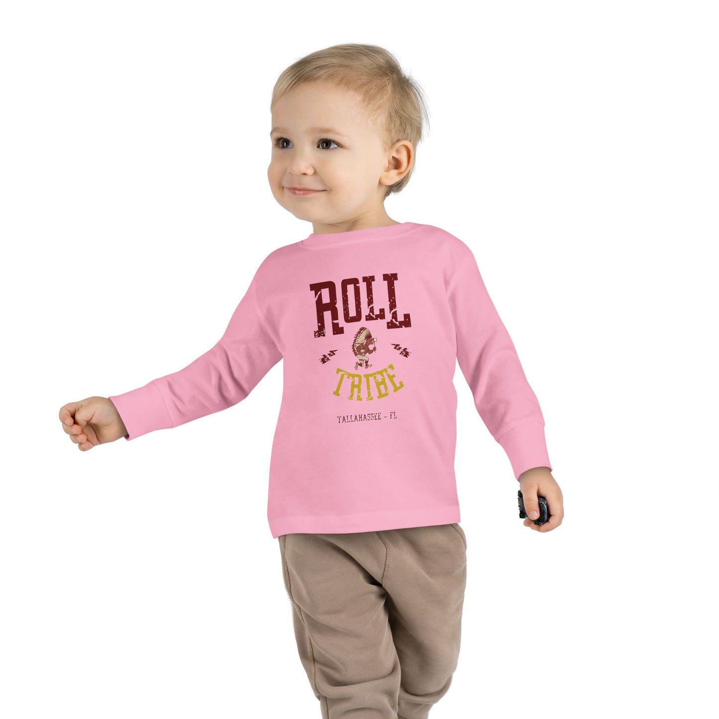 Roll Tribe - "Cartoon Indian" -Toddler Long Sleeve Tee