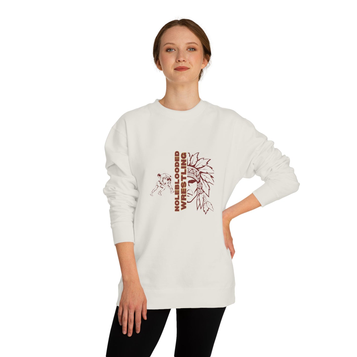 Noleblooded Athletics - Wrestling Unisex Double-Sided, Graphic Sweatshirt