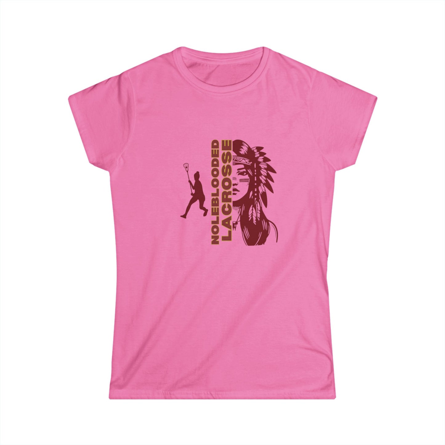 Noleblooded Athletics - Ladies Lacrosse Women's Double-Sided, Softstyle Tee
