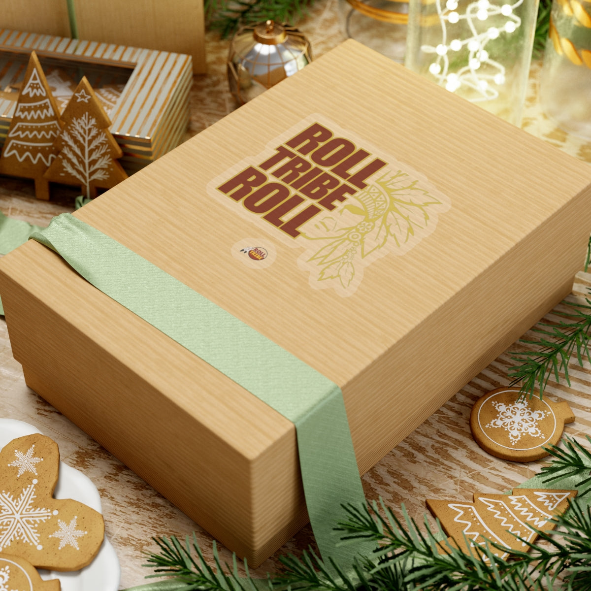 Tribal Inspired Kiss-Cut Stickers - 'Roll Tribe Roll' Design