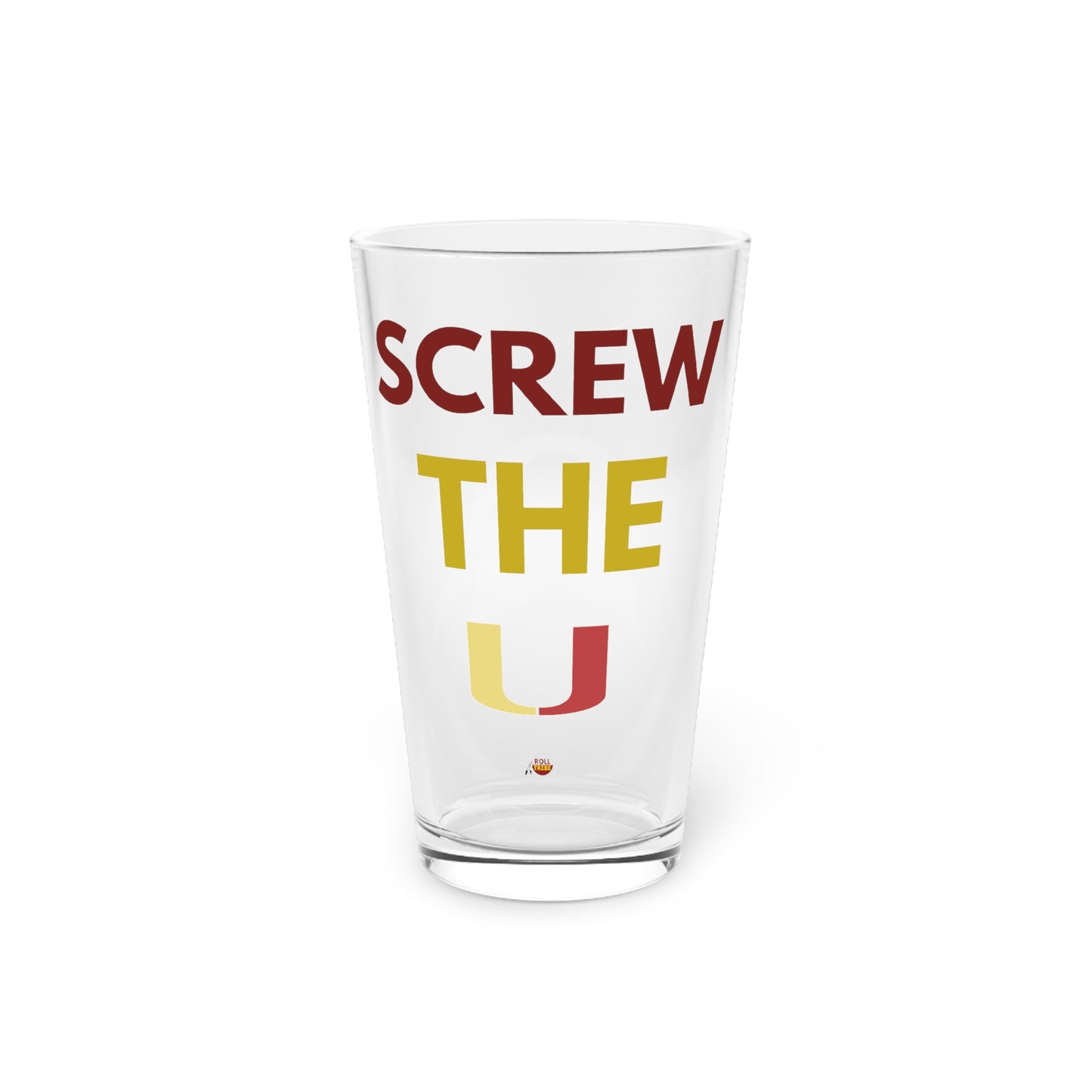 Funny 16oz Pint Glass - "Screw The U" - Perfect for Parties, Celebrations and Gifting