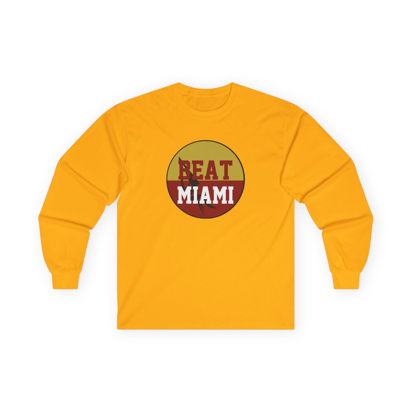Gameday - "BEAT MIAMI" Button Long Sleeve Tee