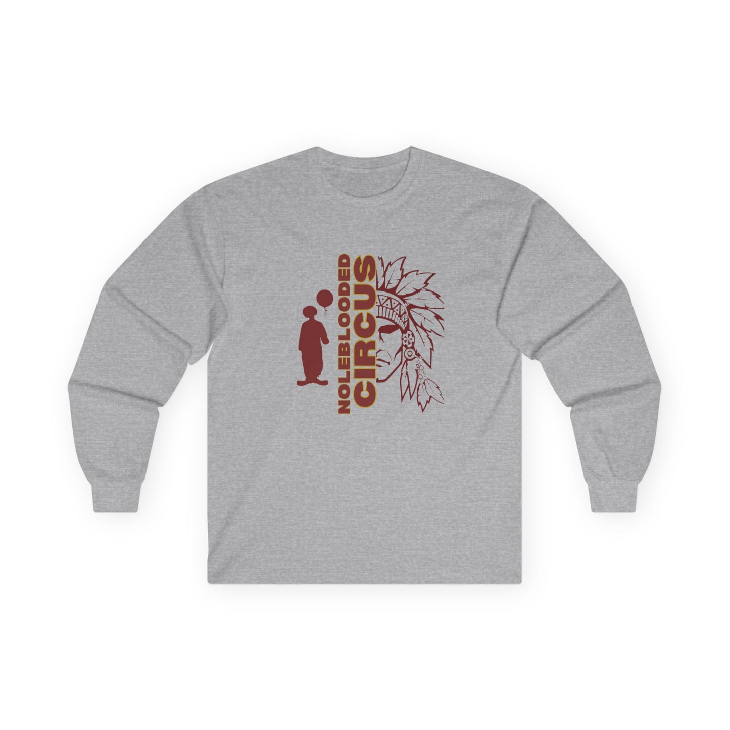 Noleblooded Athletics - Circus Unisex Double-Sided, Long Sleeve Tee