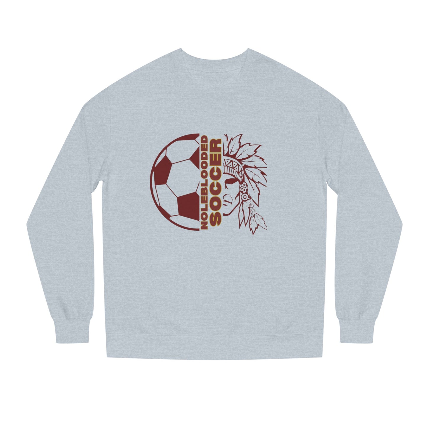 Noleblooded Athletics - Soccer Unisex Crew Double-Sided, Neck Sweatshirt