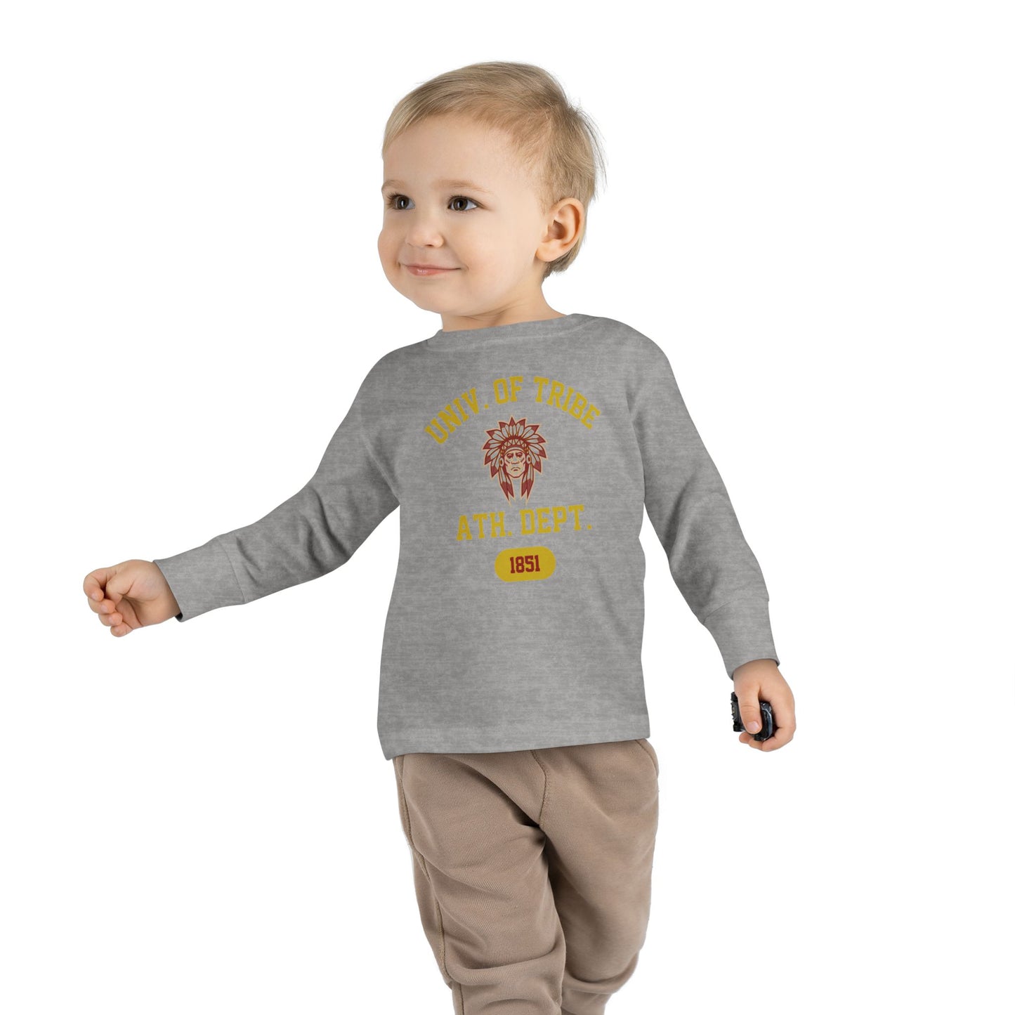 University of Tribe Athletics - Double-Sided, Toddler Long Sleeve Tee -