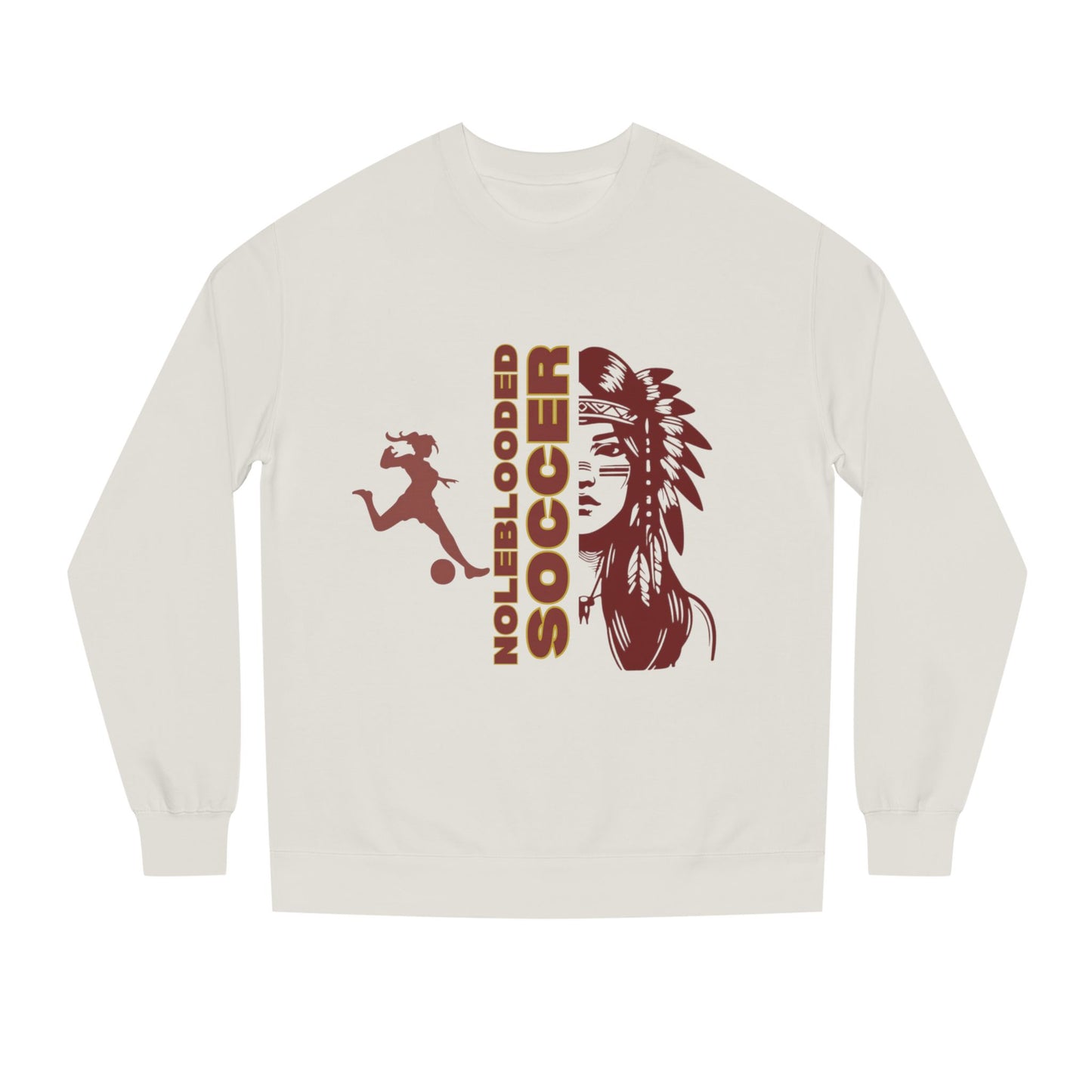 Noleblooded Athletics - Ladies Soccer Unisex Double-Sided, Crew Neck Sweatshirt