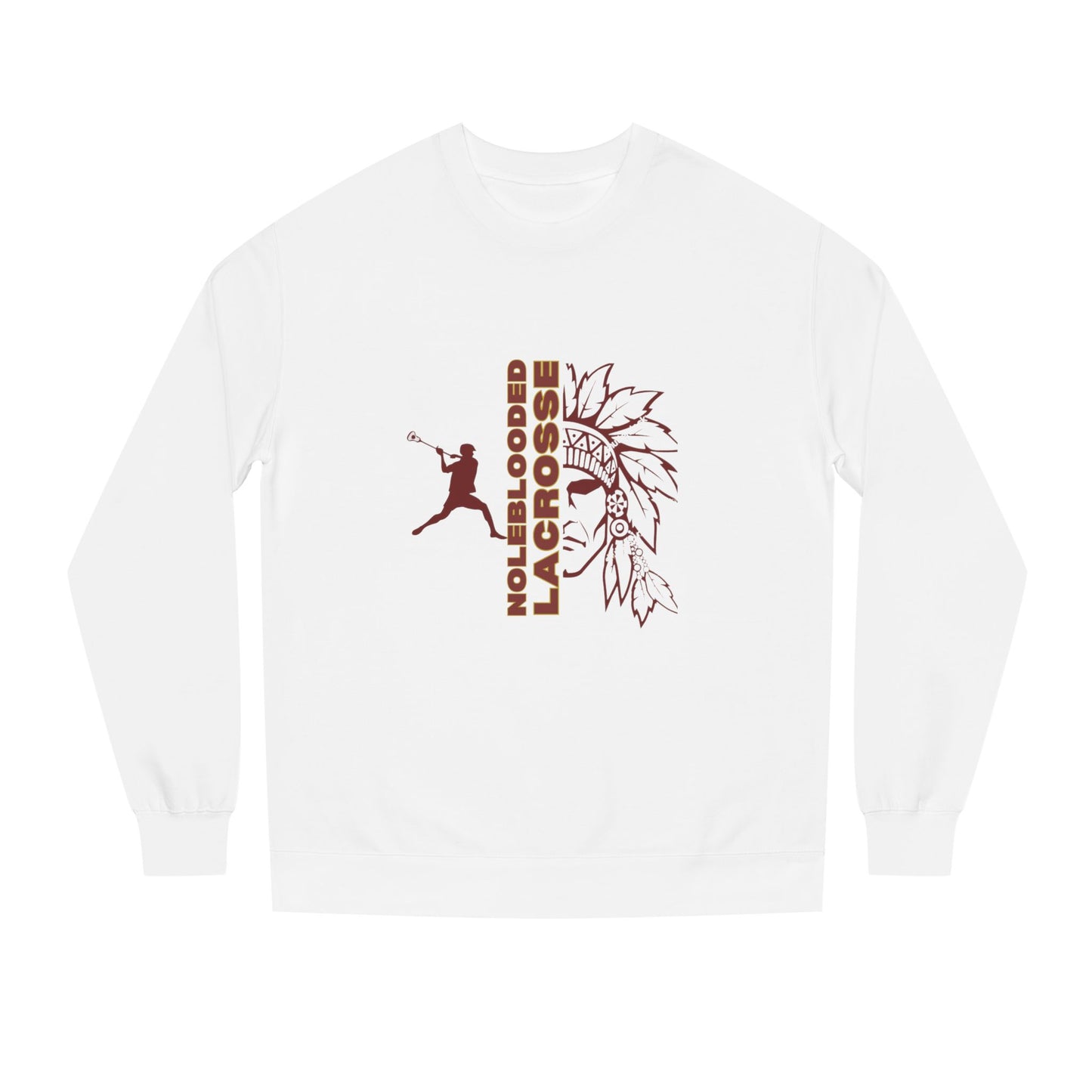Noleblooded Athletics -Lacrosse Unisex Double-Sided, Crew Neck Sweatshirt