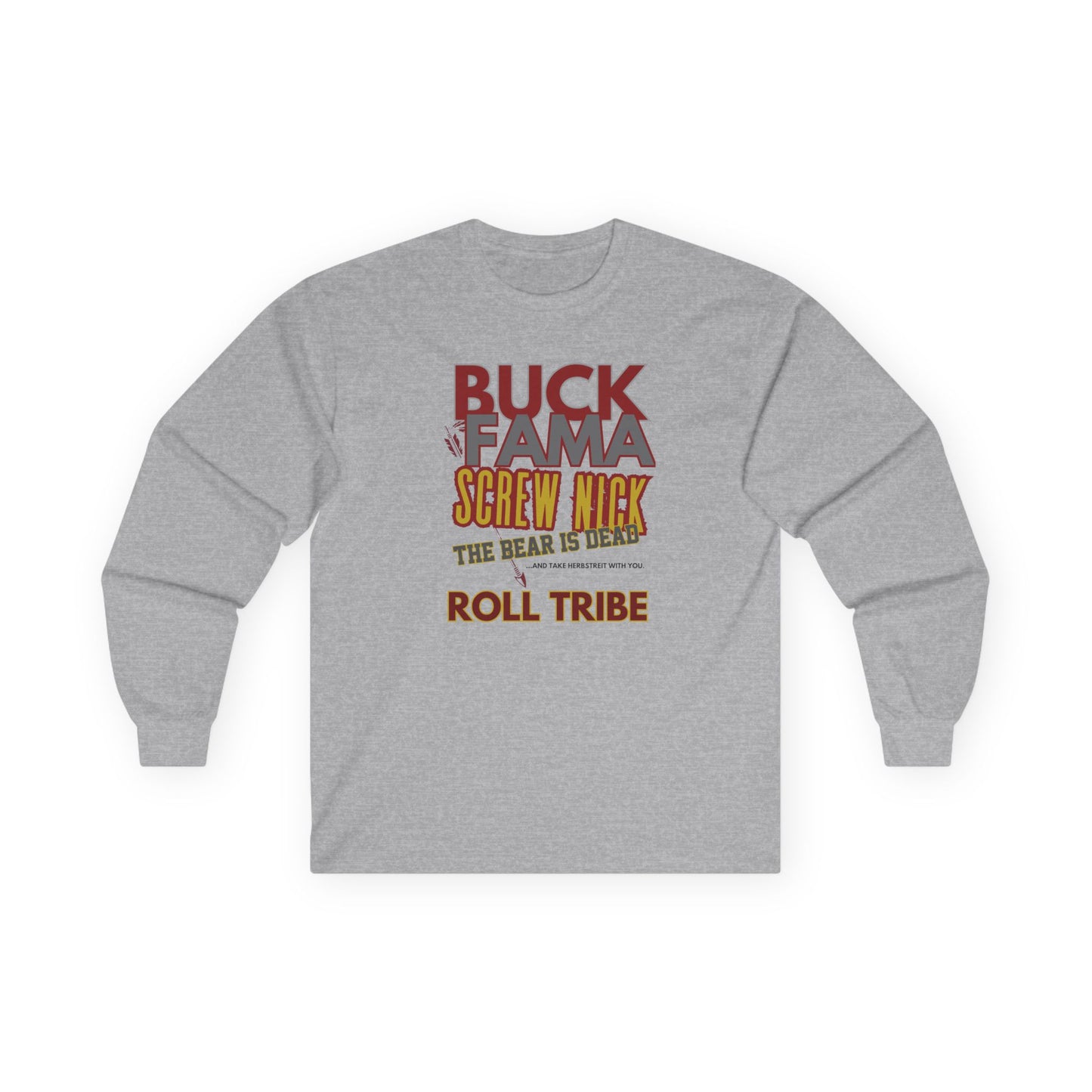 Buck Fama Long Sleeve Tee - Screw Nick Design for Comfortable Casual Wear