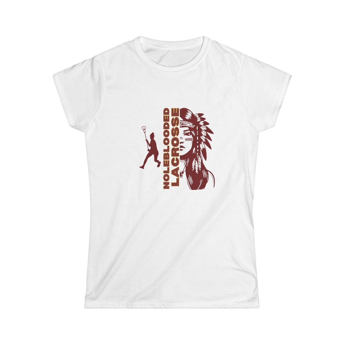 Noleblooded Athletics - Ladies Lacrosse Women's Double-Sided, Softstyle Tee