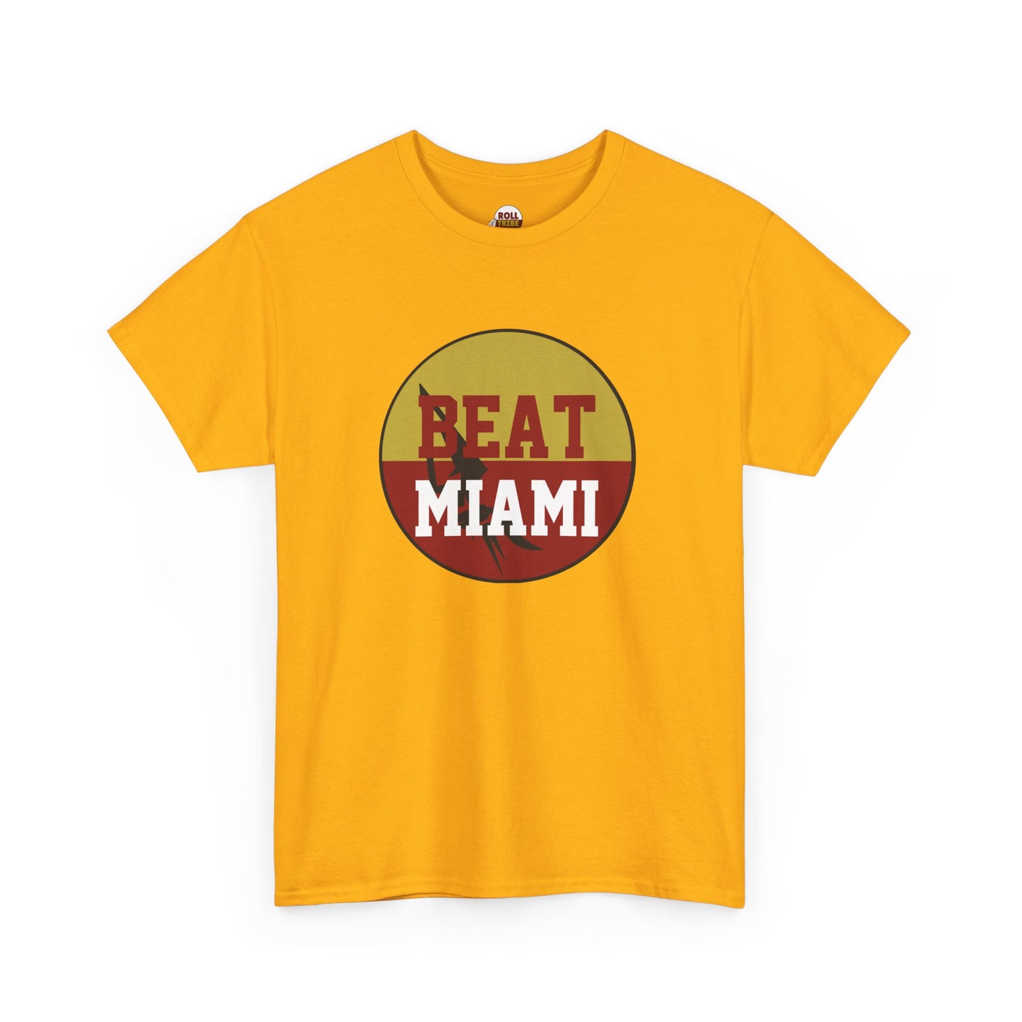 Gameday - "BEAT MIAMI" Button Unisex Heavy Cotton Tee