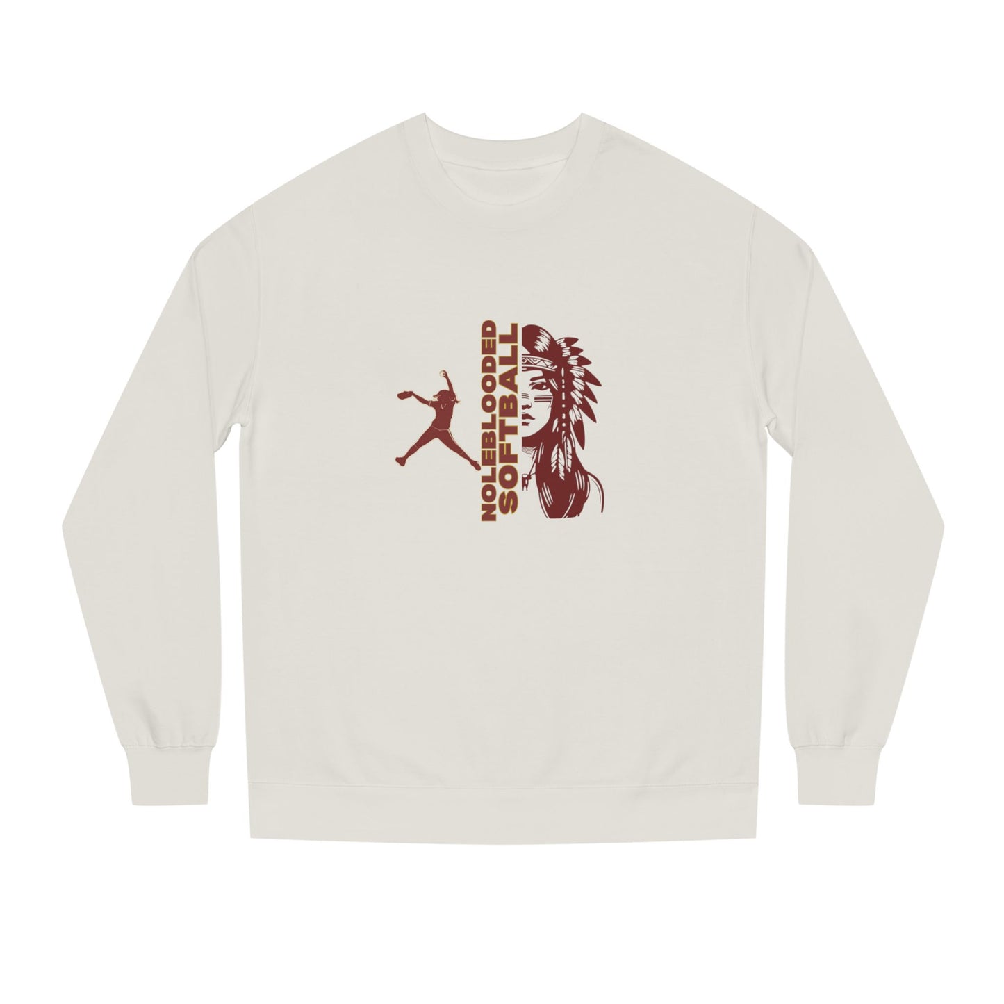 Noleblooded Athletics - Softball Unisex Double-Sided, Crew Neck Sweatshirt