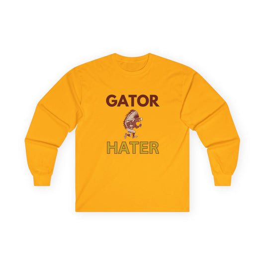 Roll Tribe - "GATOR HATER"  Unisex Long Sleeve Tee