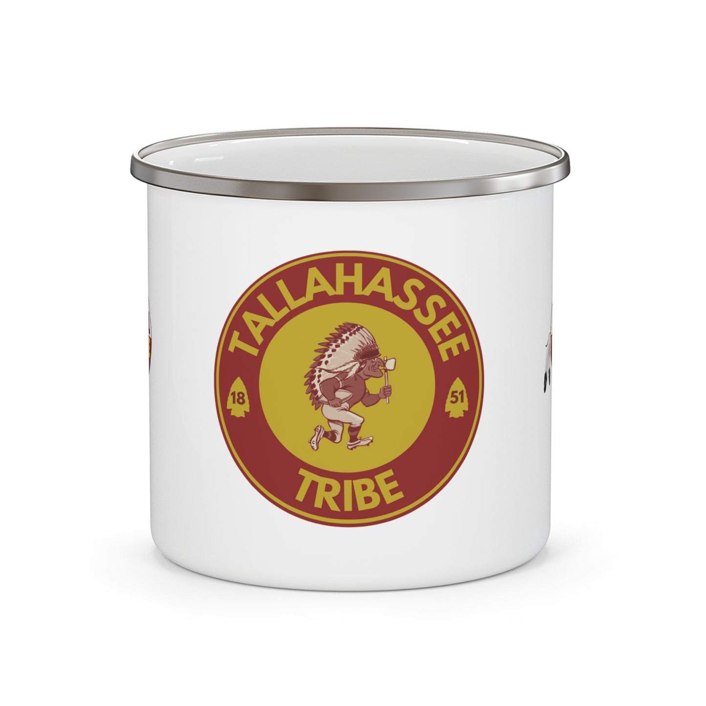 Roll Tribe "Tallahassee Tribe" Enamel Camping Mug