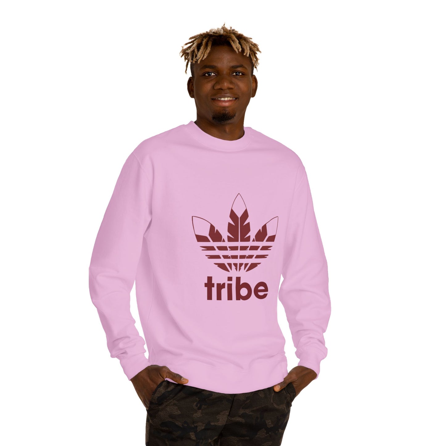 Roll Tribe - "3 Feathers Tribe" Unisex Crew Neck Sweatshirt
