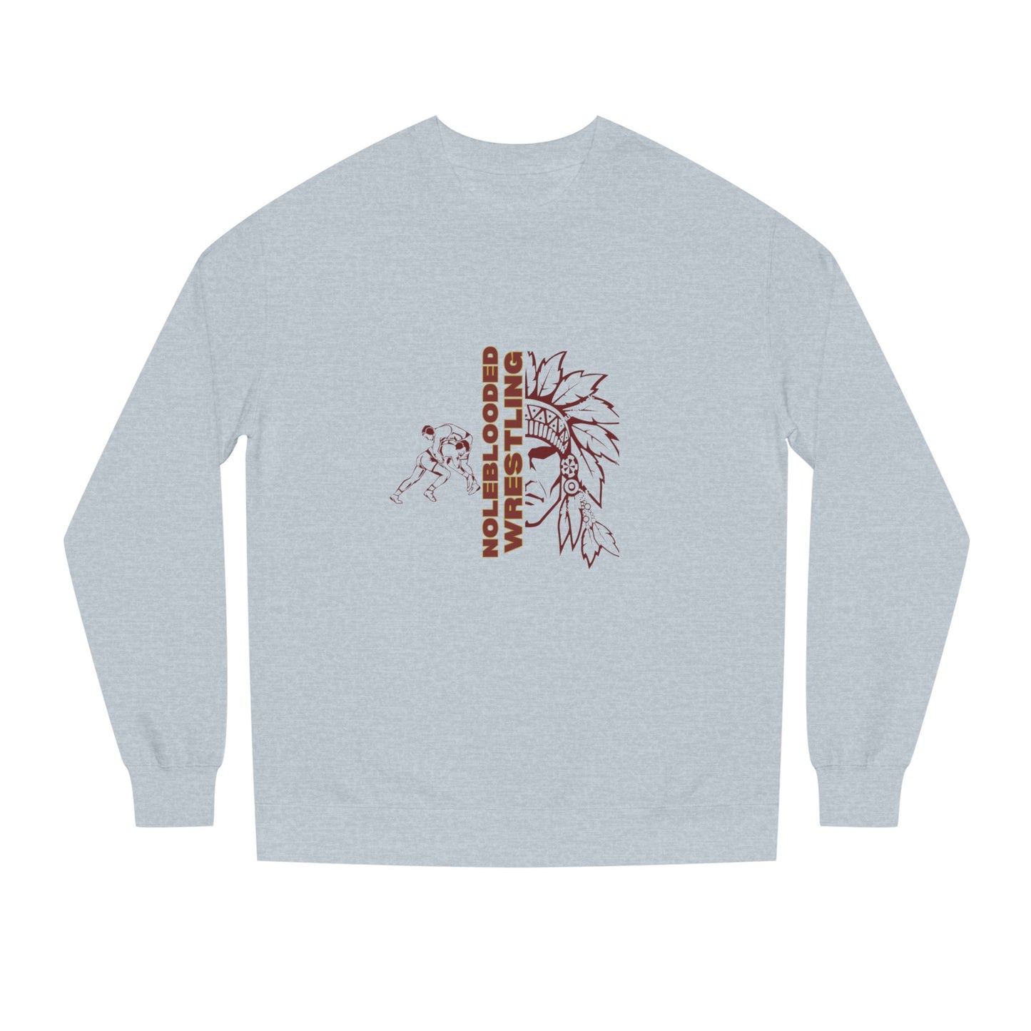 Noleblooded Athletics - Wrestling Unisex Double-Sided, Graphic Sweatshirt
